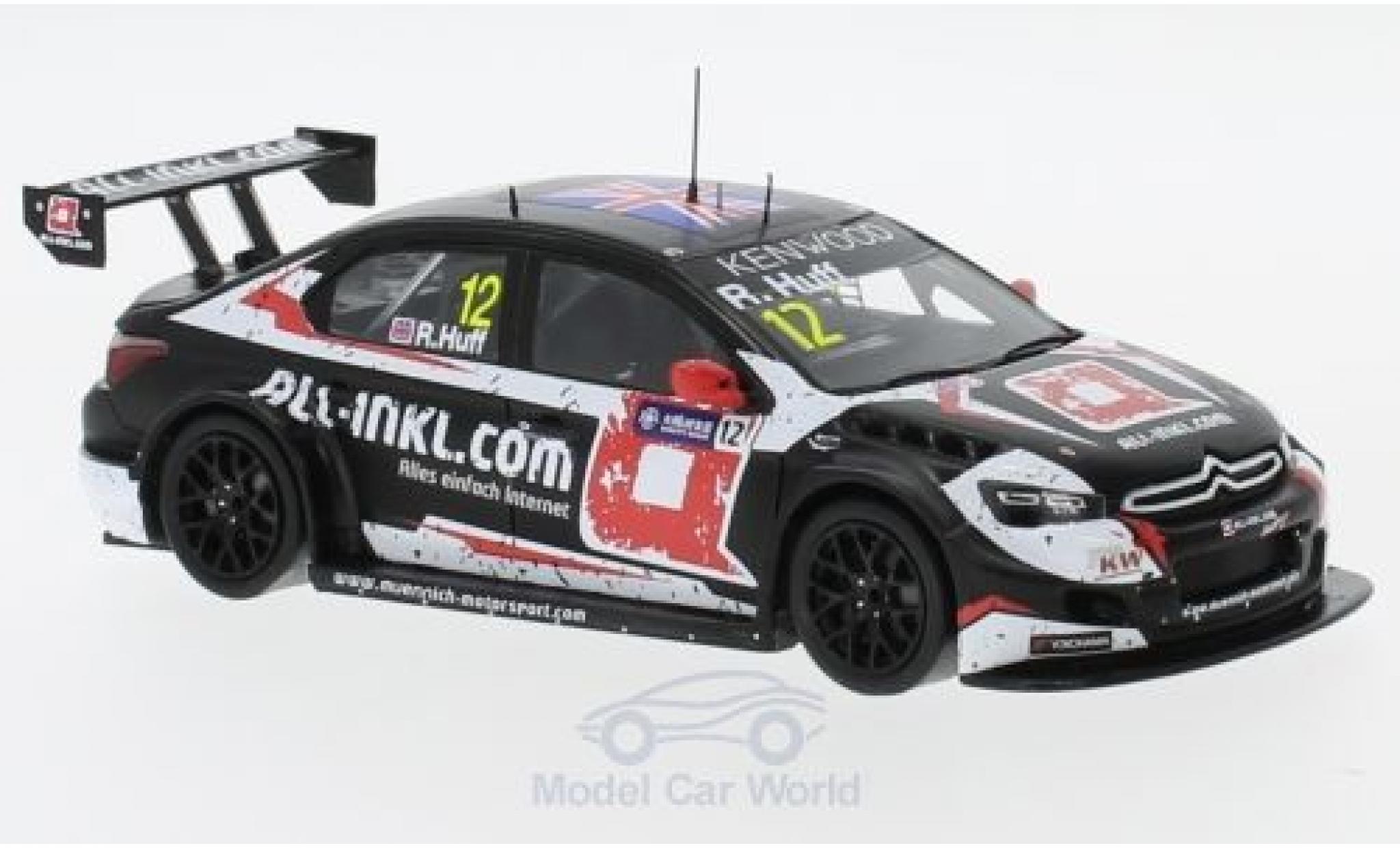 Citroen C Elysee 1/43 Spark -Elysee No.12 Team All-Inkl.com Münnich Motorsport WT Macau Guia Race 2017 R.Huff modellino in miniatura