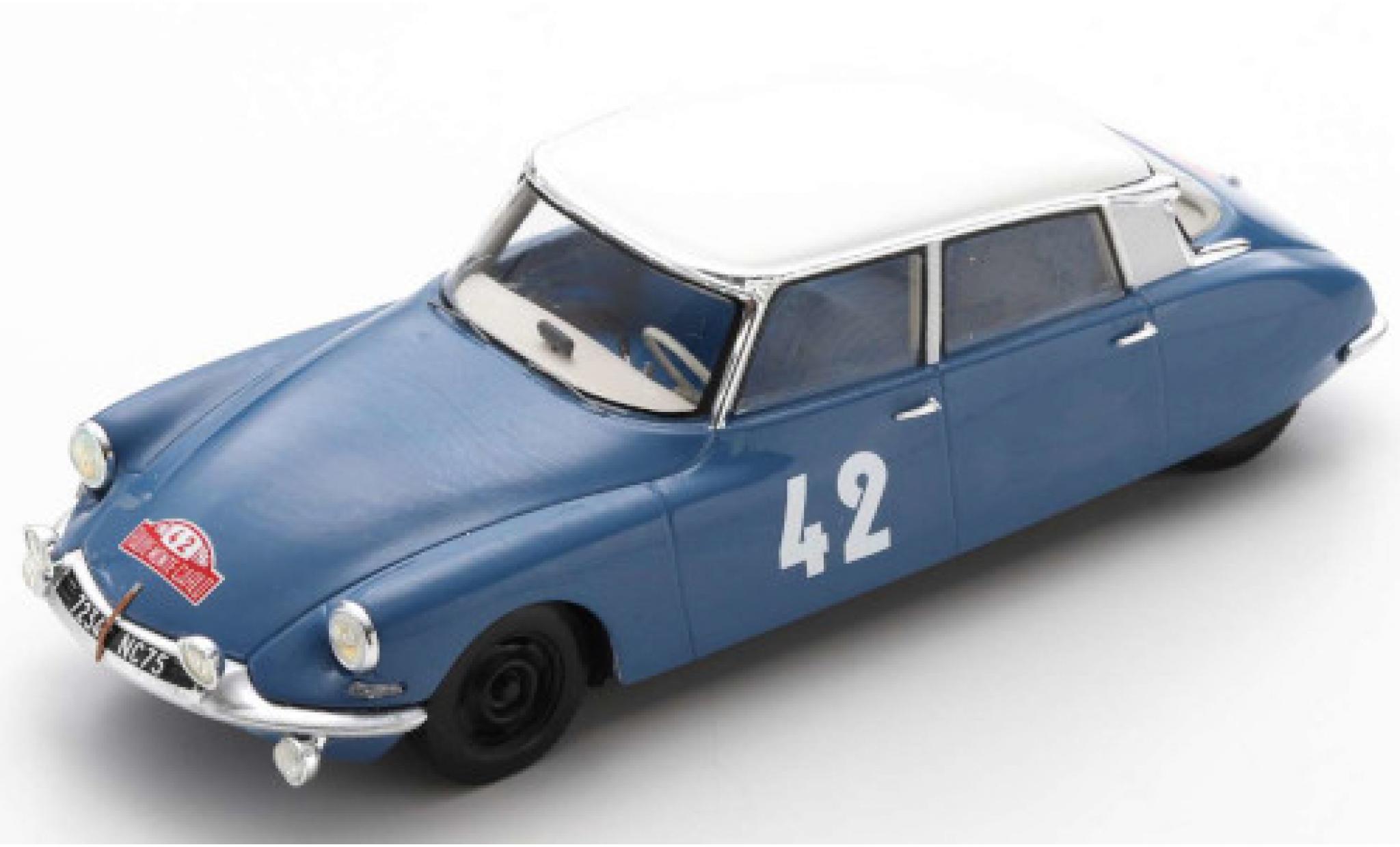 Citroen DS 1/43 Spark 19 No.42 Rallye Monte Carlo 1963 L.Bianchi/J.-C.Ogier modellino in miniatura
