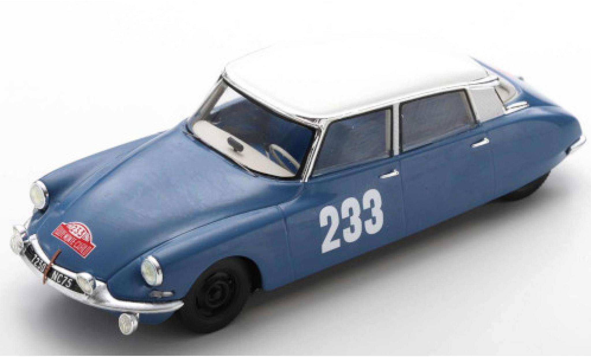 Citroen DS 1/43 Spark 19 No.233 Rallye Monte Carlo 1963 P.Toivonen/A.Järvi modellino in miniatura
