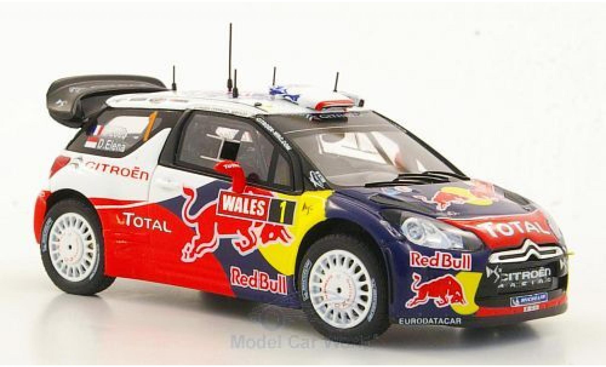 DS Automobiles DS3 1/43 Spark Citroen WRC No.1 Rallye WM Rallye Großbritannien 2011 S.Loeb/D.Elena modellino in miniatura