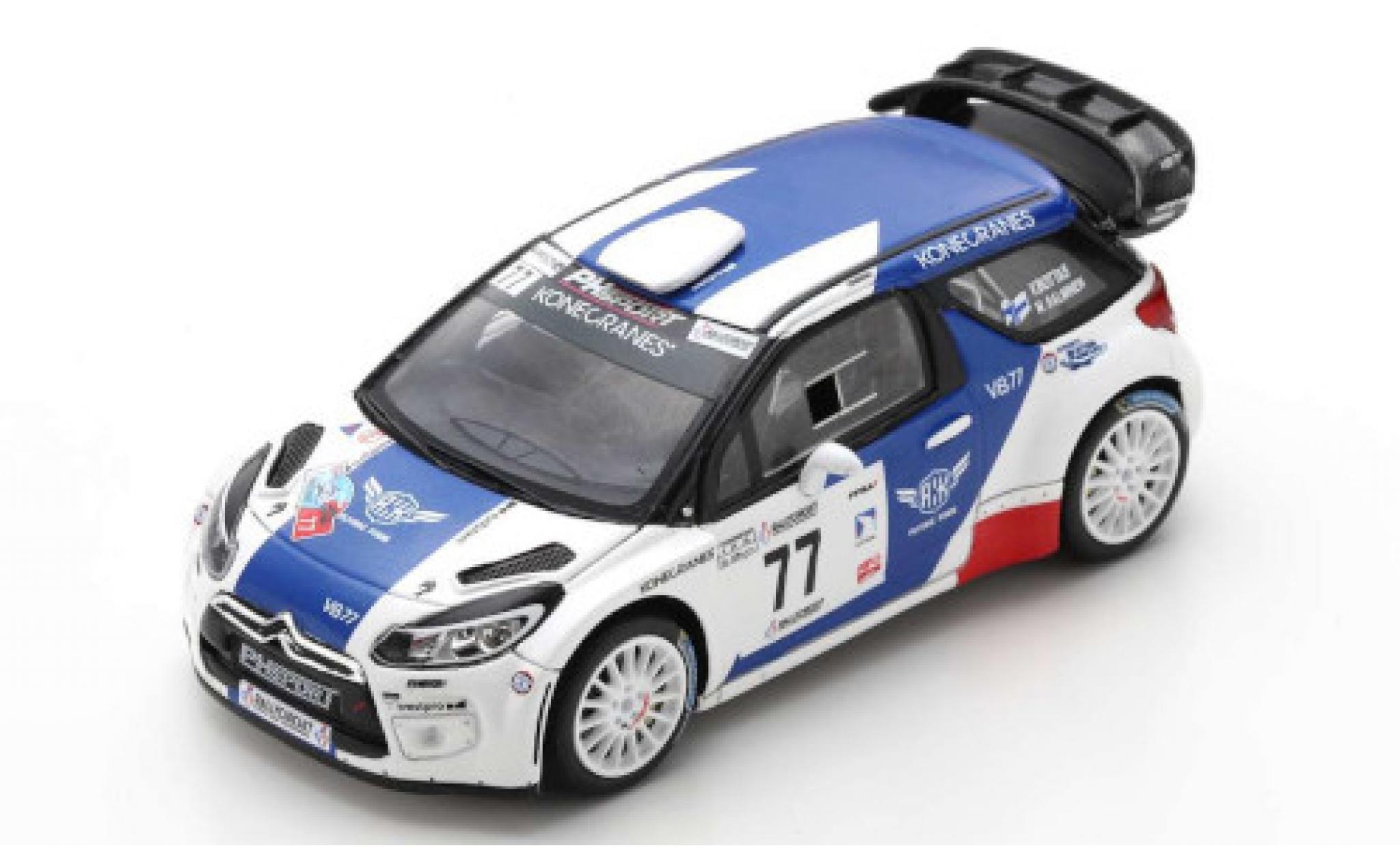 DS Automobiles DS3 1/43 Spark Citroen WRC No.77 PH Sport Rallye Circuit Cote d Azur 2019 V.Bottas/M.Salminen modellino in miniatura