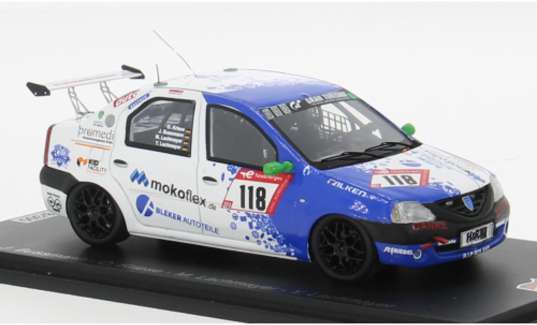 Dacia Logan 1/43 Spark No.118 Team SwiftWing.de 24h Nürburgring 2022 1:43 modellino in miniatura
