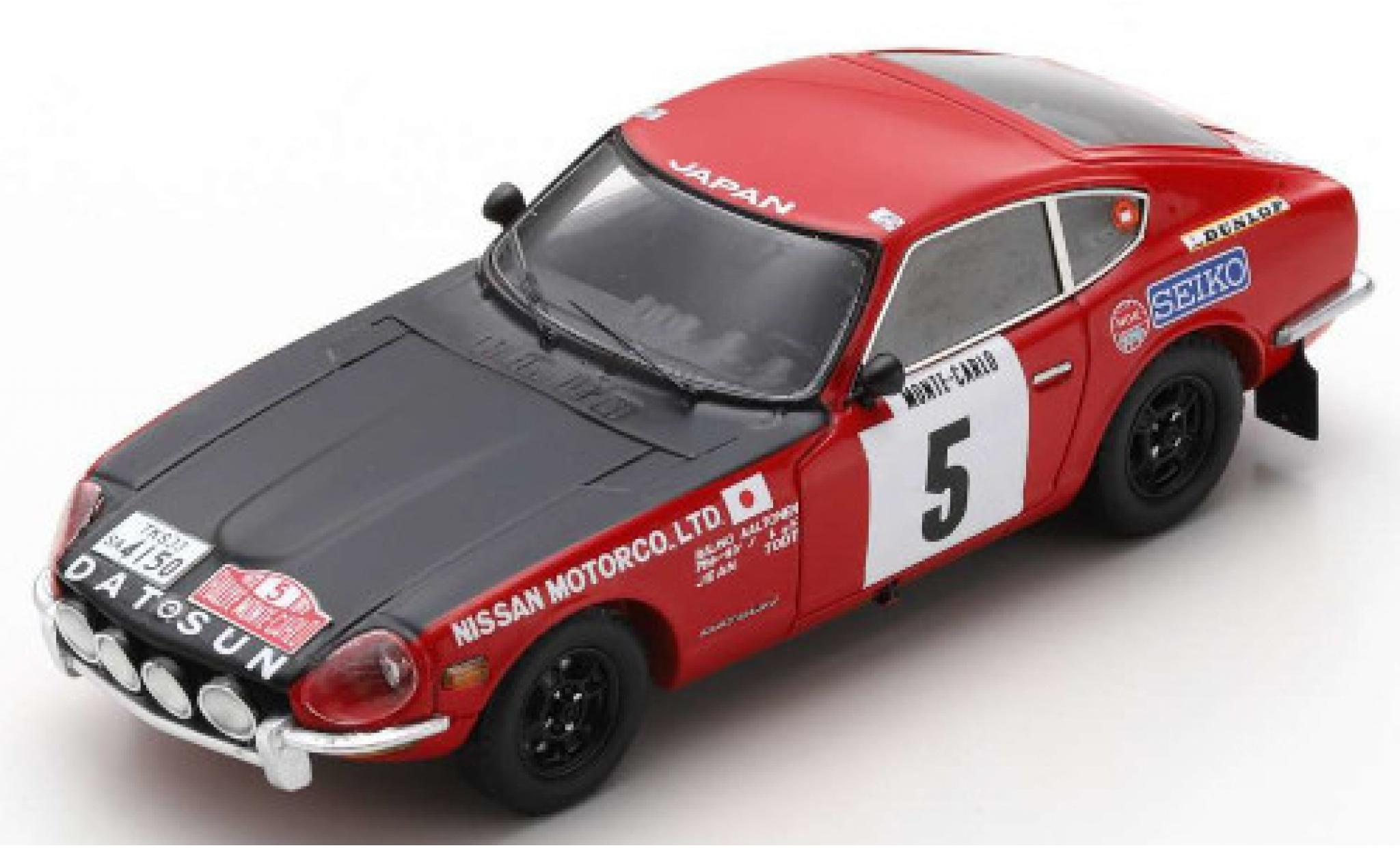 Datsun 240Z 1/43 Spark No.5 Rallye Monte Carlo 1972 R.Aaltonen/J.Todt modellino in miniatura