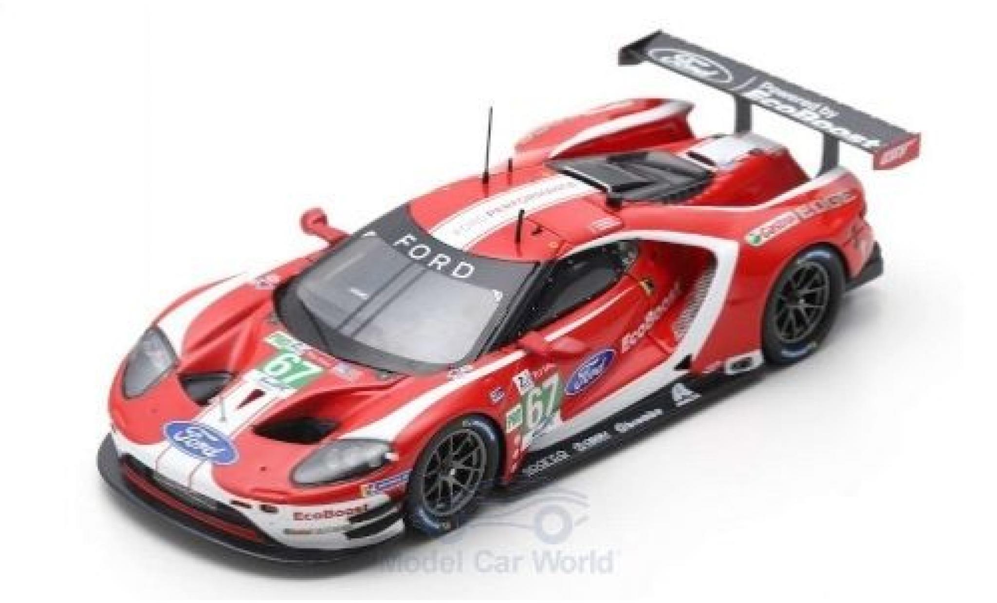 Ford GT 1/43 Spark No.67 Chip Ganassi Team UK 24h Le Mans 2019 A.Priaulx/H.Tincknell/J. Bomarito modellino in miniatura
