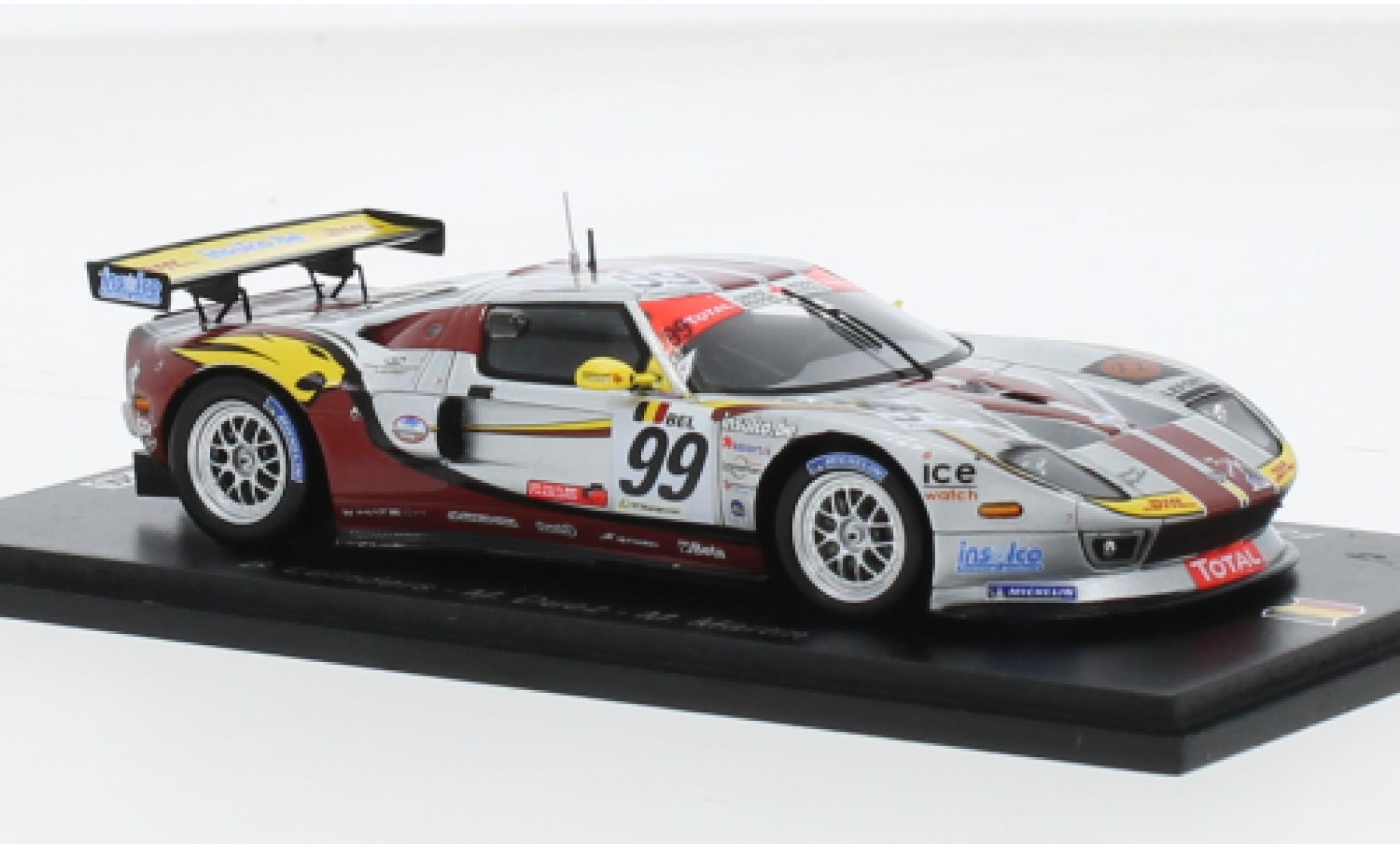 Ford GT 1/43 Spark No.99 Marc VDS Racing Team 24h Spa 2010 1:43 modellino in miniatura
