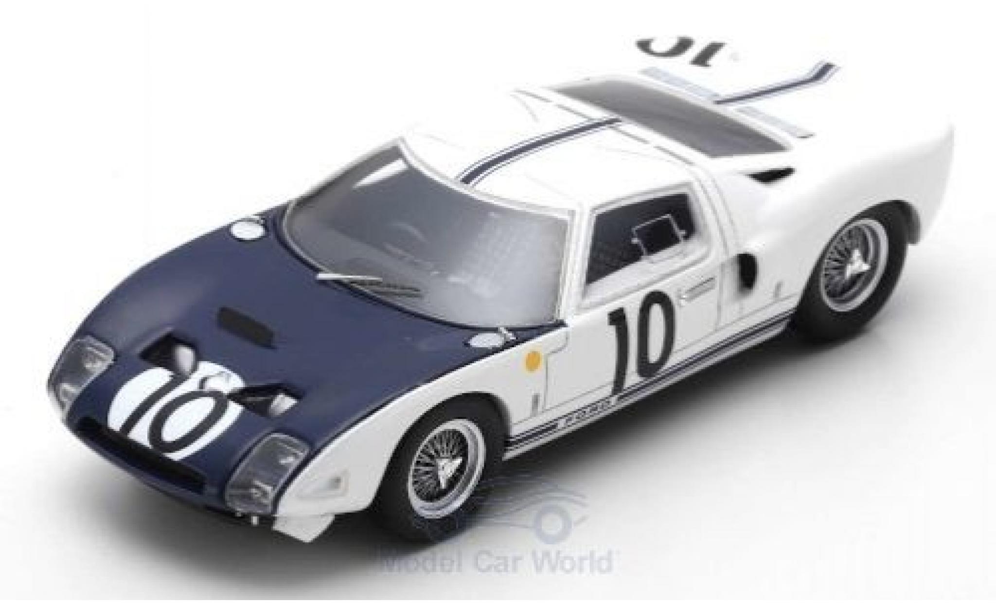 Ford GT 1/43 Spark RHD No.10 24h Le Mans 1964 P.Hill/B.McLaren modellino in miniatura