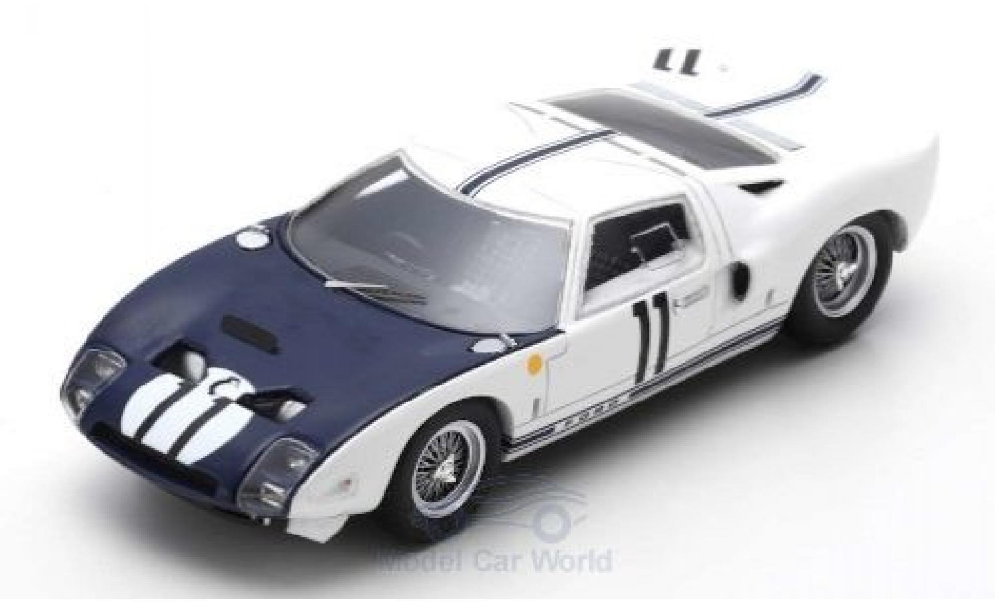 Ford GT 1/43 Spark RHD No.11 24h Le Mans 1964 R.Ginther/M.Gregory modellino in miniatura