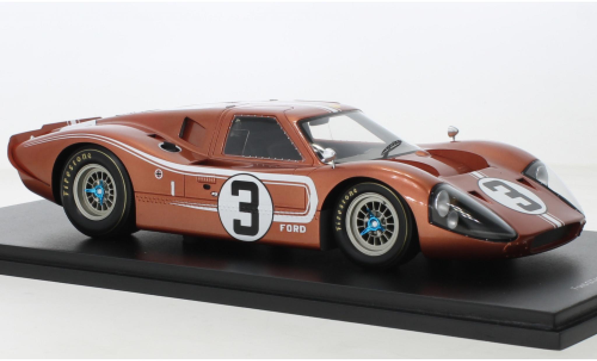 Ford GT40 1/18 Spark Mk IV RHD No.3 24h Le Mans 1967 1:18 modellino in miniatura