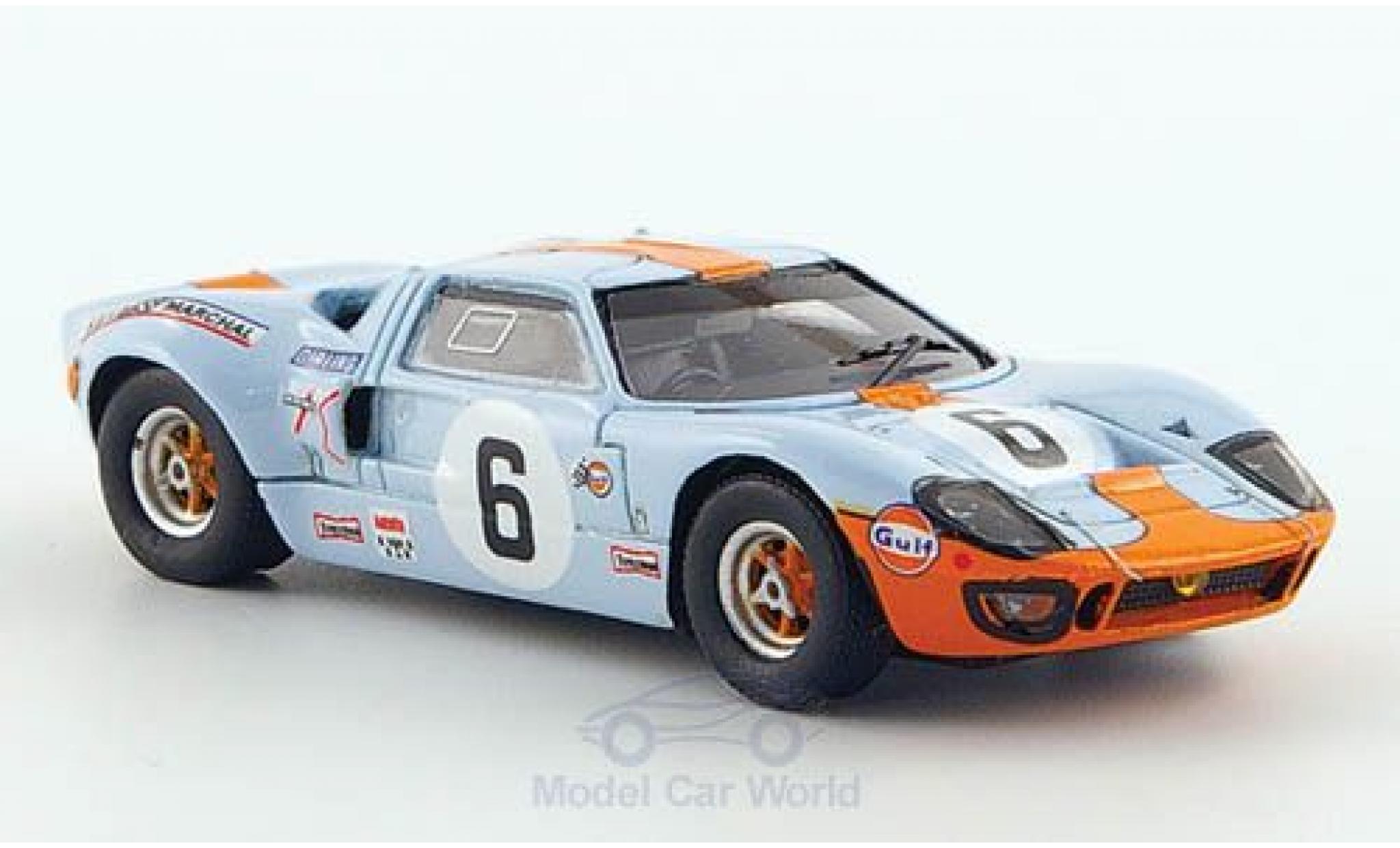 Ford GT40 1/87 Spark No.6 24h Le Mans 1969 J.Ickx/J.Oliver modellino in miniatura