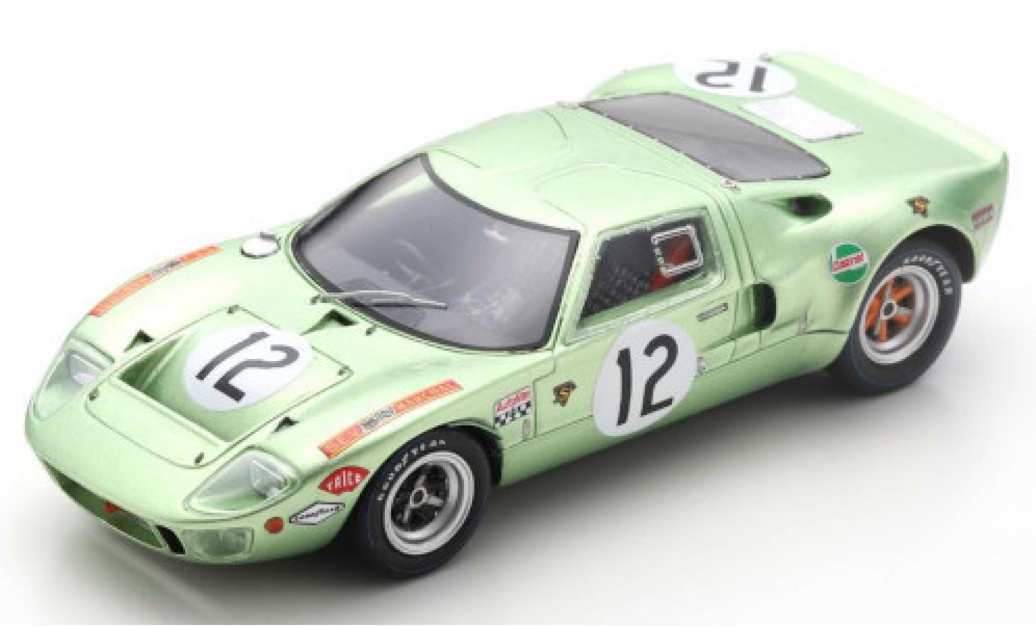 Ford GT40 1/43 Spark RHD No.12 24h Le Mans 1968 P.Salmon/E.Liddell modellino in miniatura