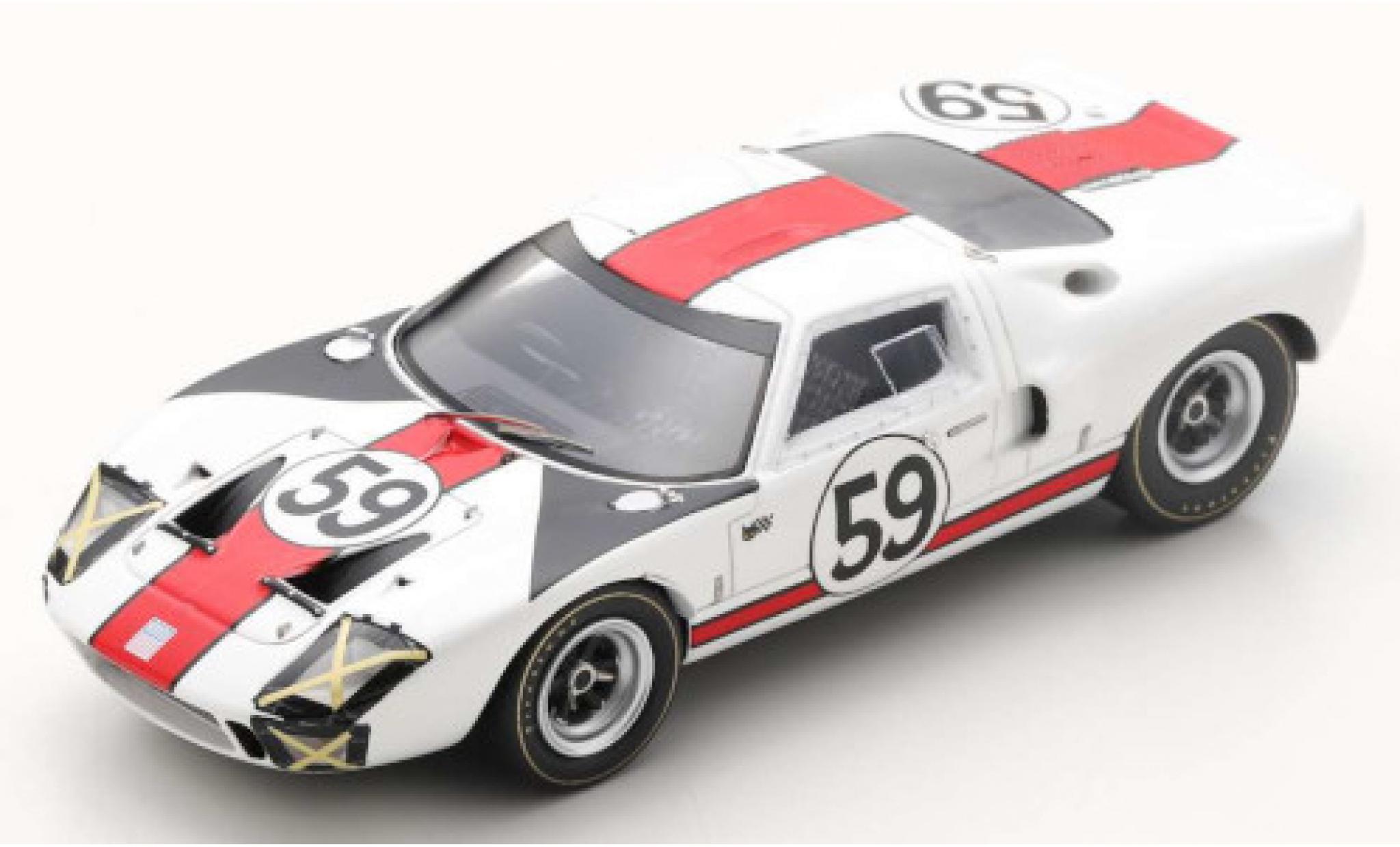 Ford GT40 1/43 Spark RHD No.59 24h Le Mans 1966 S.Scott/P.Revson modellino in miniatura