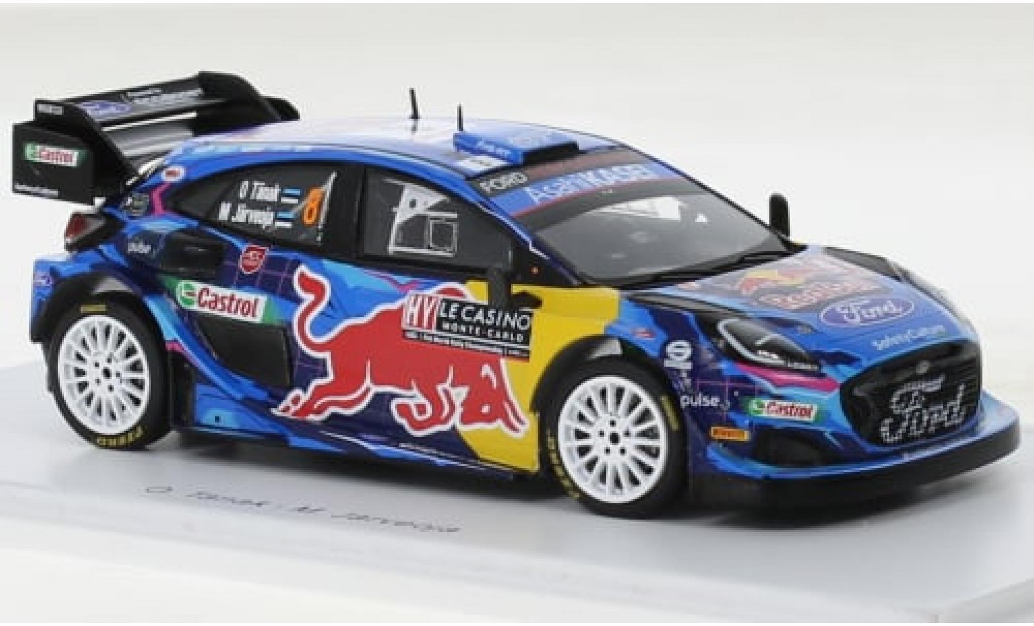 Ford Puma 1/43 Spark Rally 1 No.8 M-Sport World Rally Team Red Bull Rallye WM Rallye Monte Carlo 2023 1:43 modellino in miniatura