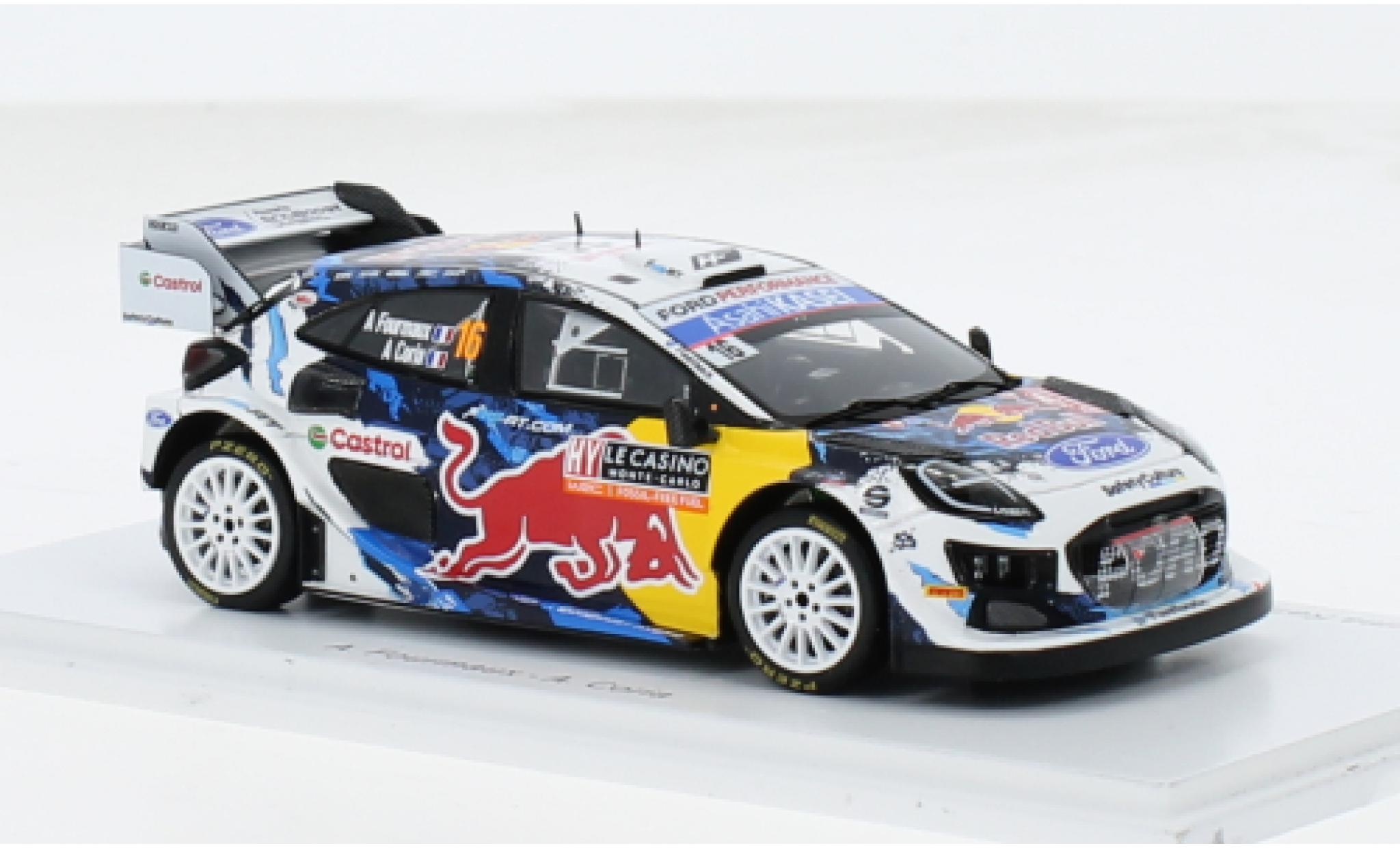 Ford Puma 1/43 Spark Rally1 No.16 M-Sport World Rally Team Rallye WM Rallye Monte Carlo 2024 1:43 modellino in miniatura