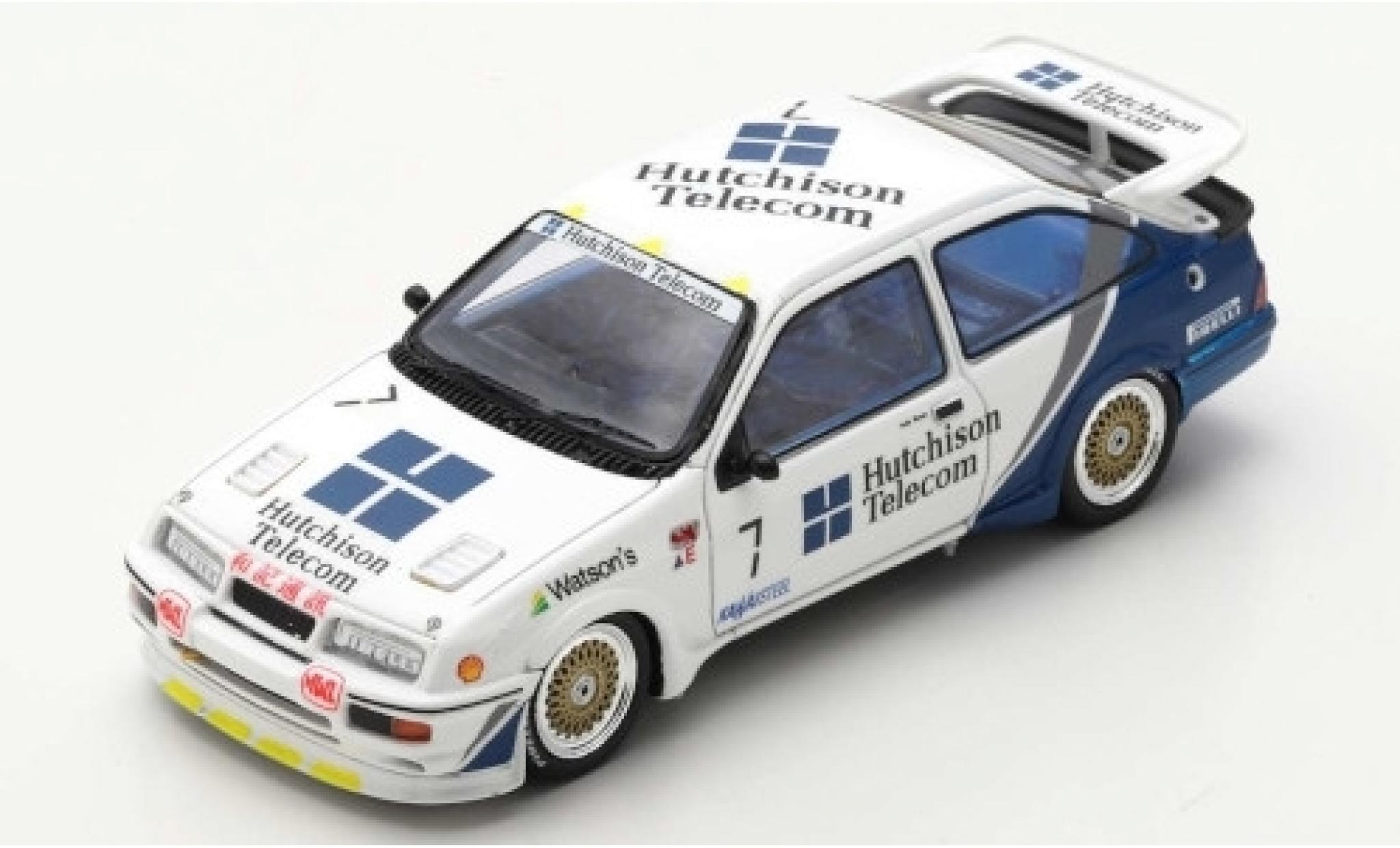 Ford Sierra 1/43 Spark RS500 Cosworth No.7 Hutchison Telecom Macau Guia Race 1989 A.Rouse modellino in miniatura
