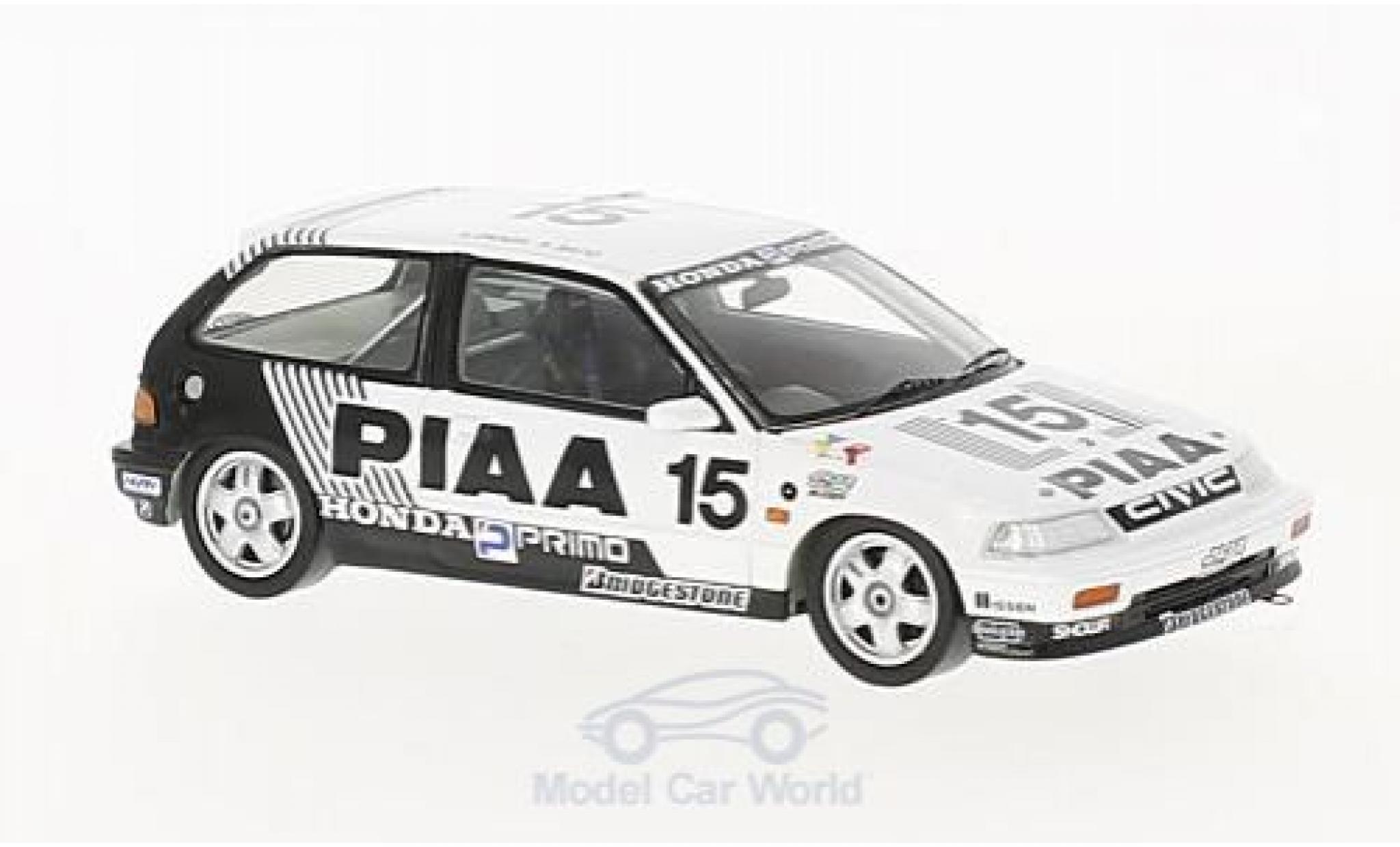 Honda Civic 1/43 Spark EF3 RHD No.15 PIAA JTC Suzuka 1989 H.Okada/K.Sato modellino in miniatura