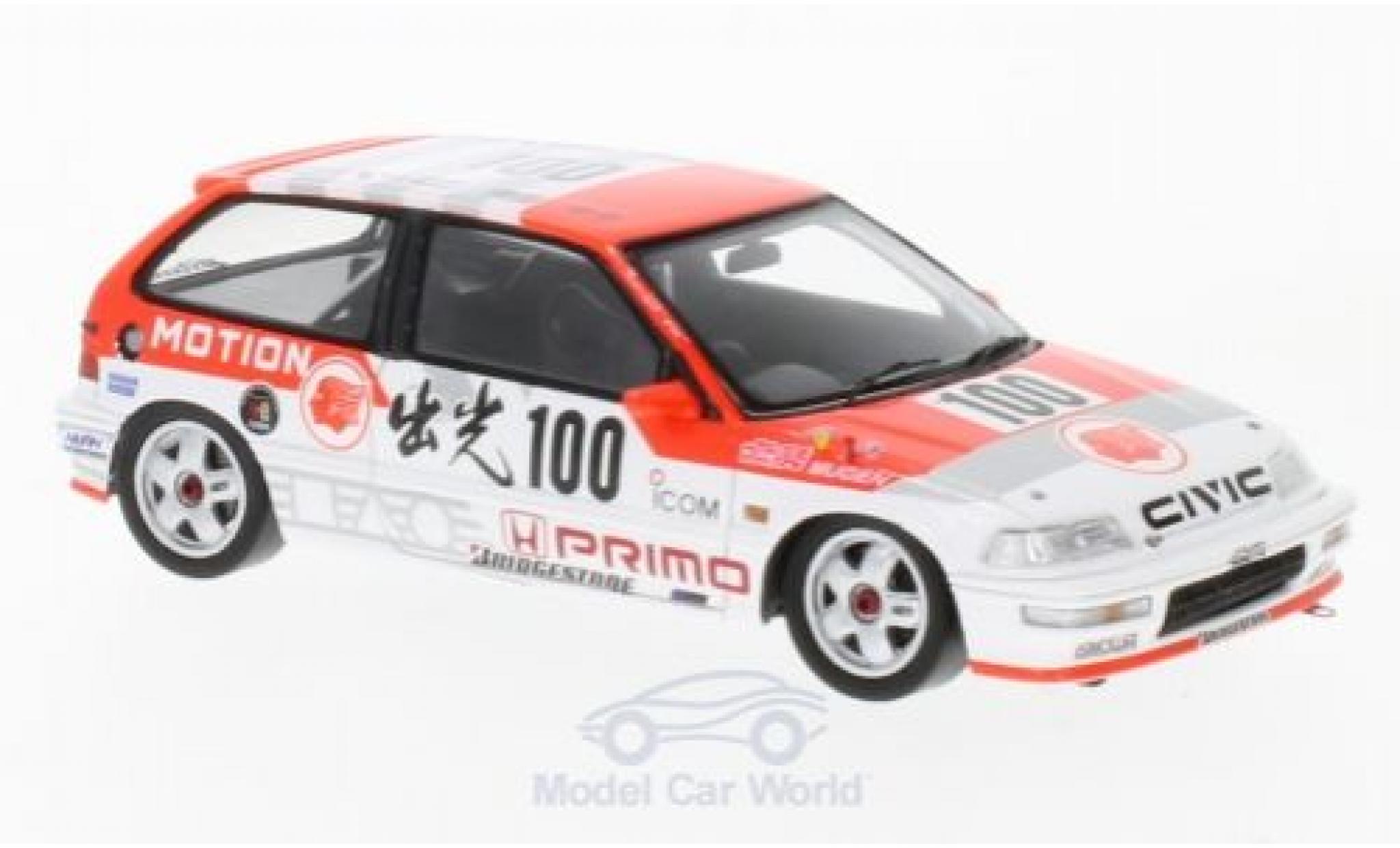 Honda Civic 1/43 Spark EF9 RHD No.100 JTC 500km Suzuka 1990 O.Nakako/H.Okada modellino in miniatura