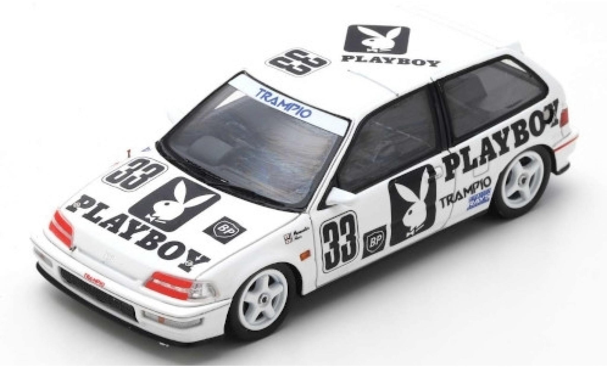 Honda Civic 1/43 Spark (EF9) RHD No.33 Playboy JTC Autopolis 1991 Y.Muramatsu/T.Hara modellino in miniatura