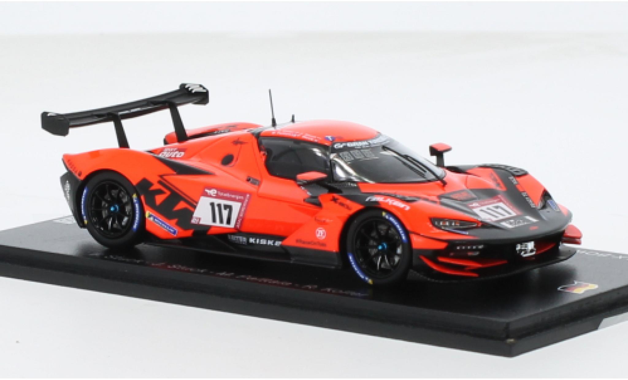 Aston Martin V8 Vantage GT2 1/43 Spark KTM X-BOW GT2 No.117 True Racing 24h Nürburgring 2022 1:43 modellino in miniatura