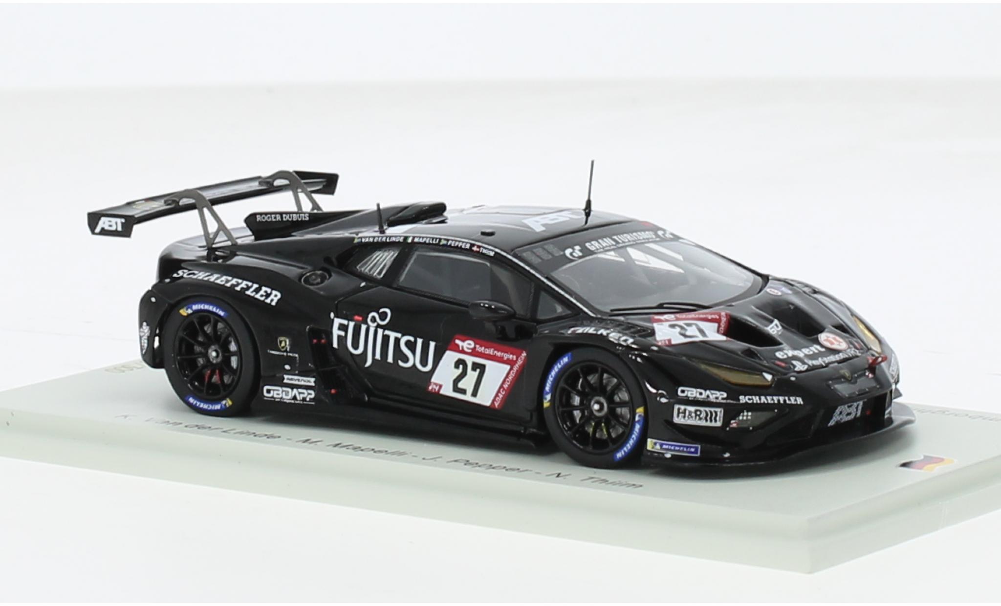 Lamborghini Huracan 1/43 Spark GT3 EVO 2 No.27 ABT Sportsline 24h Nürburgring 2023 1:43 modellino in miniatura