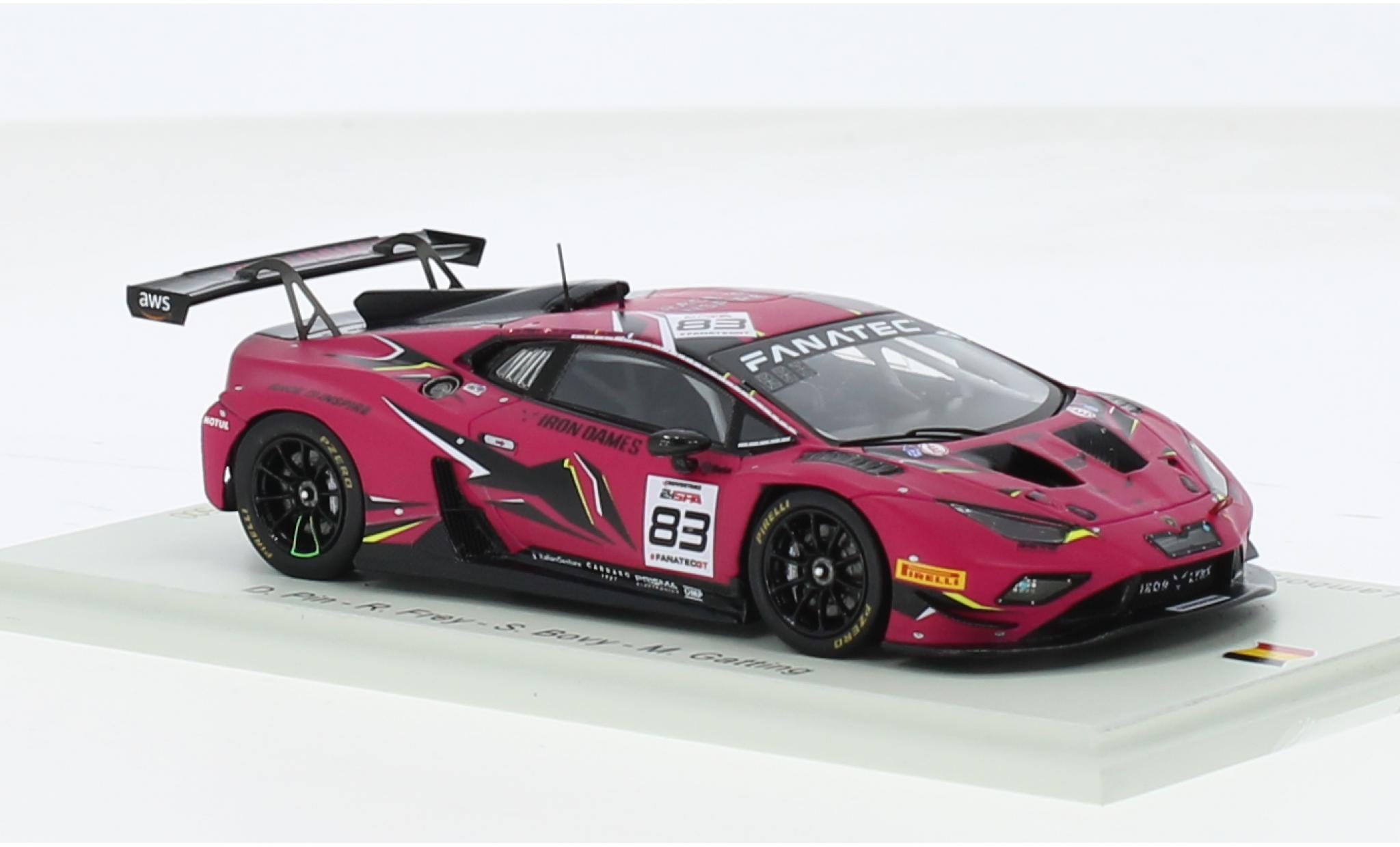Lamborghini Huracan 1/43 Spark GT3 EVO 2 No.83 Iron Dames 24h Spa 2023 1:43 modellino in miniatura