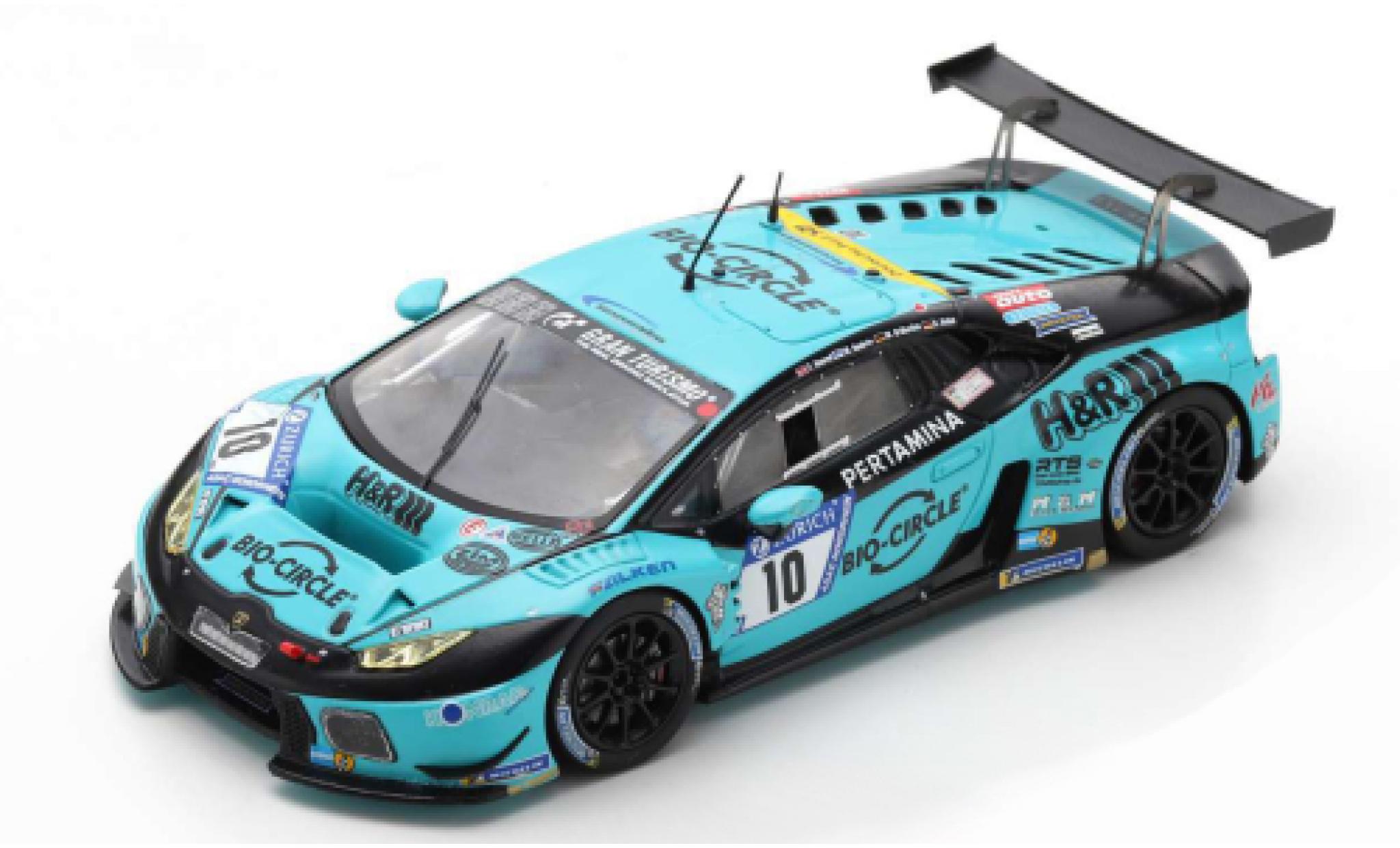 Lamborghini Huracan 1/43 Spark GT3 Evo No.10 Konrad Motorsport 24h Nürburgring 2018 M.Di Martino/C.Brück/M.Henkola/F.Konrad modellino in miniatura