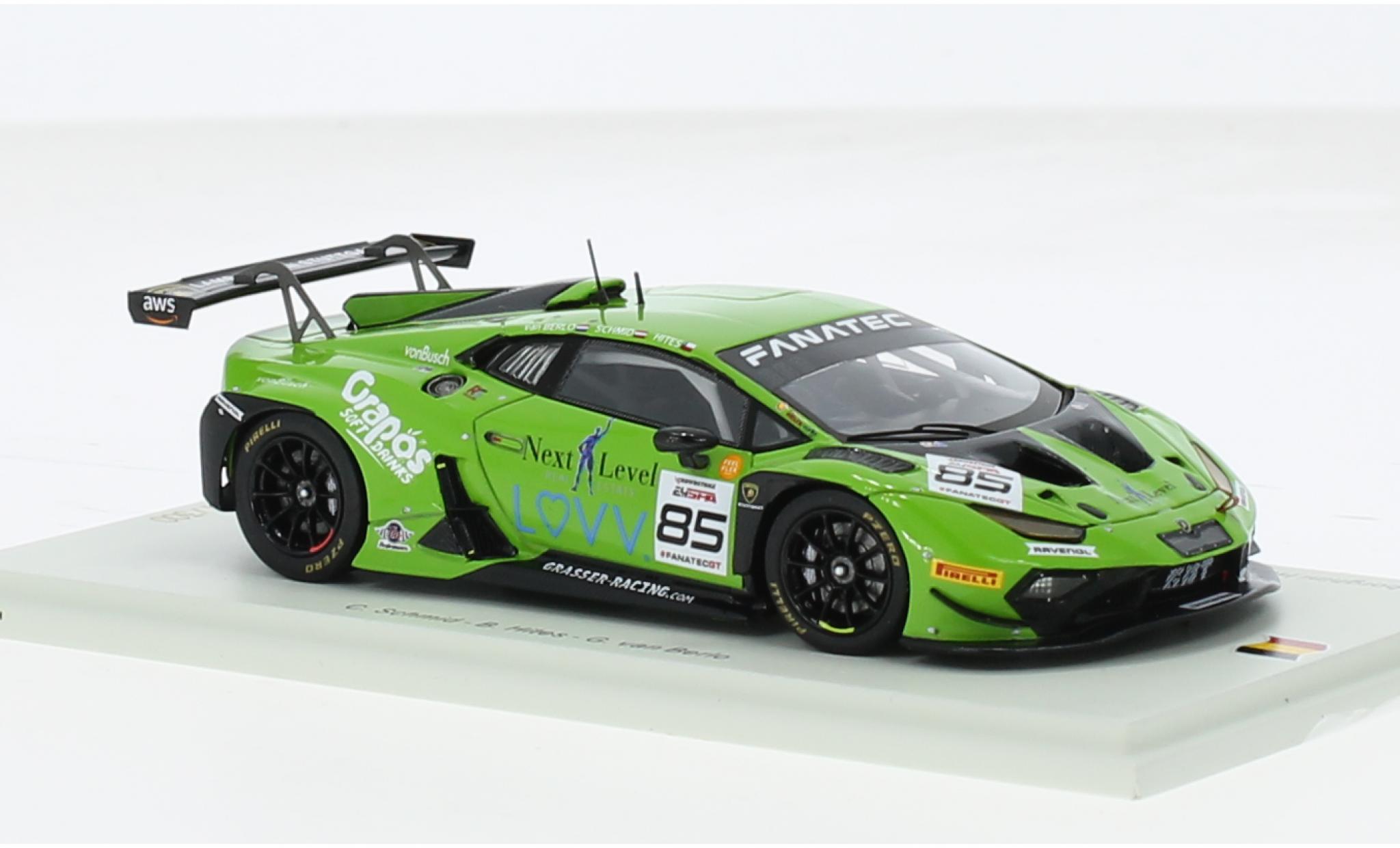 Lamborghini Huracan 1/43 Spark GT3 Evo2 No.85 GRT Grasser Racing Team 24h Spa 2023 1:43 modellino in miniatura