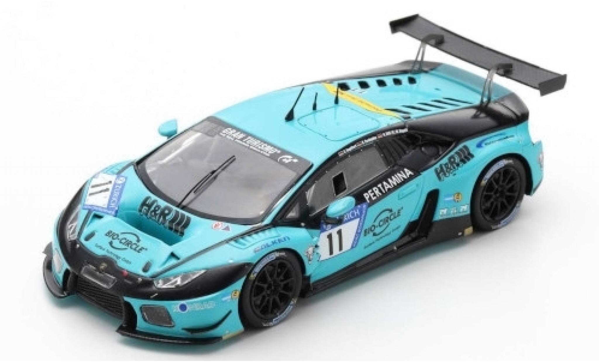 Lamborghini Huracan 1/43 Spark GT3 No.11 Konrad Motorsport H&R 24h Nürburgring 2017 M.Mapelli/H.Still/C.Engelhart/D.Farnbacher modellino in miniatura