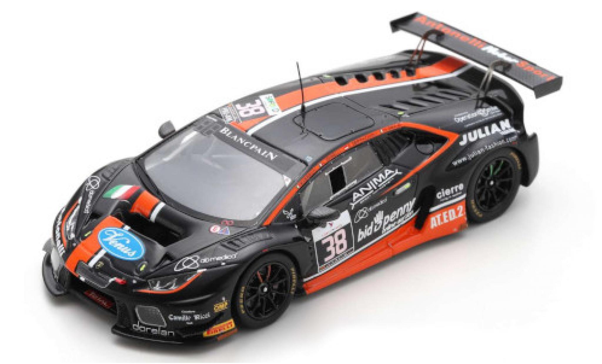 Lamborghini Huracan 1/43 Spark GT3 No.38 Antonelli Motorsport 24h Spa 2016 M.Cerruti/L.Spinelli/C.Sbirrazzuoli/G.Vannelet modellino in miniatura