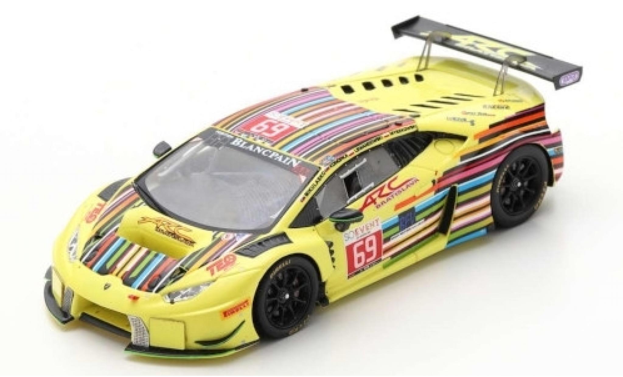 Lamborghini Huracan 1/43 Spark GT3 No.69 ARC Bratislava 24h Spa 2016 M.Konopka/A.Lewandowski/T.Myszkowski/Z.Mikulasko modellino in miniatura