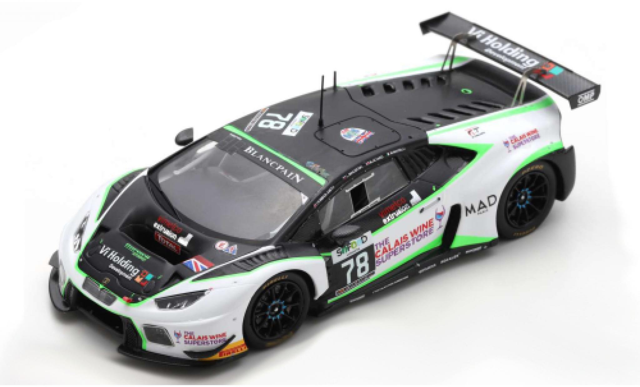 Lamborghini Huracan 1/43 Spark GT3 No.78 Barwell Motorsport 24h Spa 2016 M.Attard/L.Machitski/M.Mapelli/T.Kimber-Smith modellino in miniatura