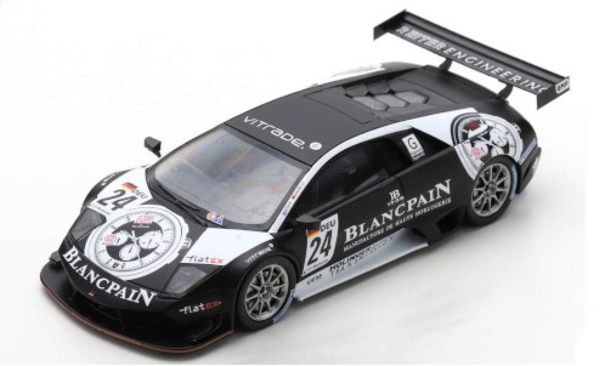 Lamborghini Murcielago 1/43 Spark LP670 R-SV GT1 No.24 Reiter Engineering Blancpain FIA GT1 World Championship 2010 P.Kox/C.Haase modellino in miniatura