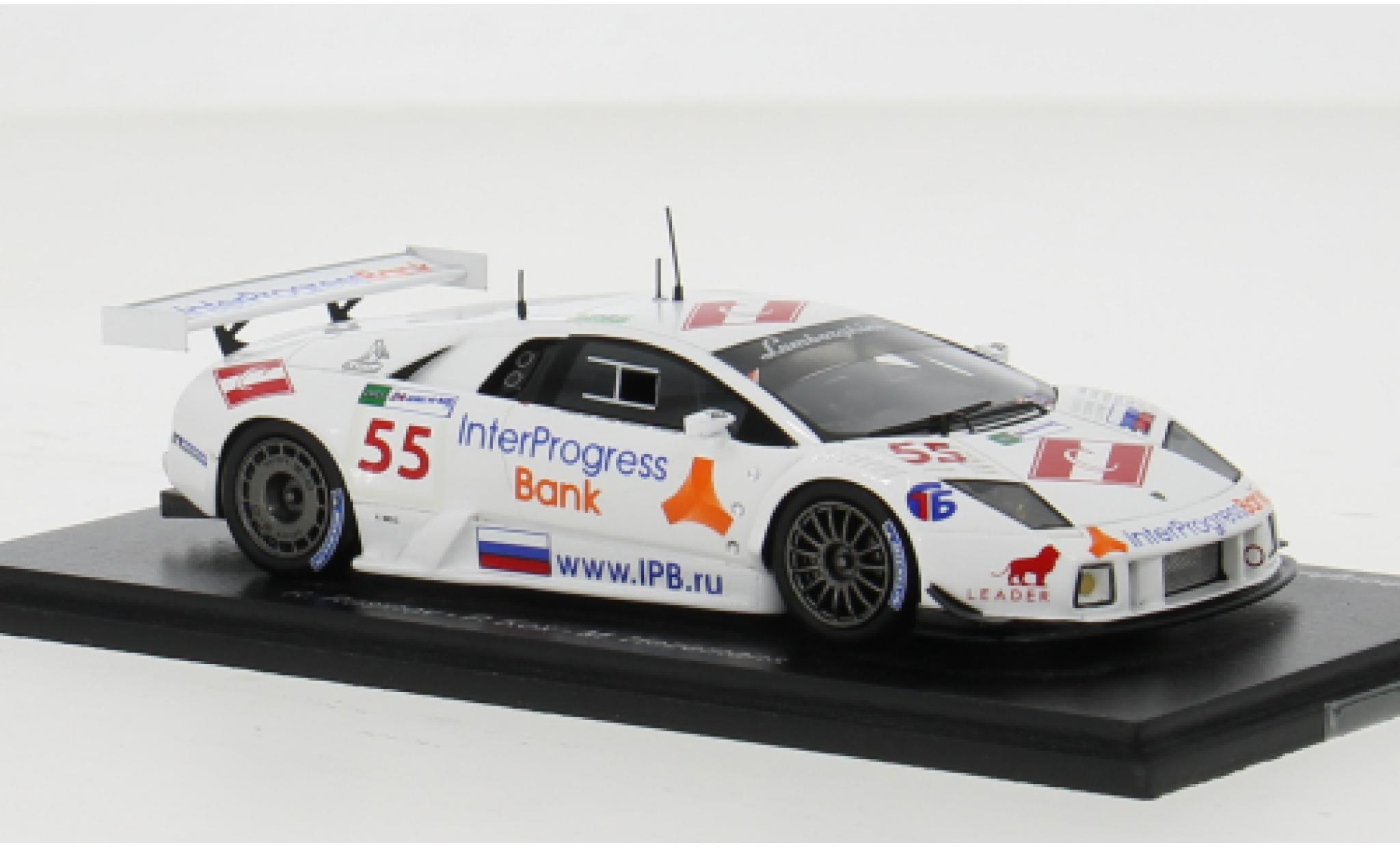 Lamborghini Murcielago 1/43 Spark R-GT LM No.55 IPB Spartak Racing 24h Le Mans 2008 1:43 modellino in miniatura