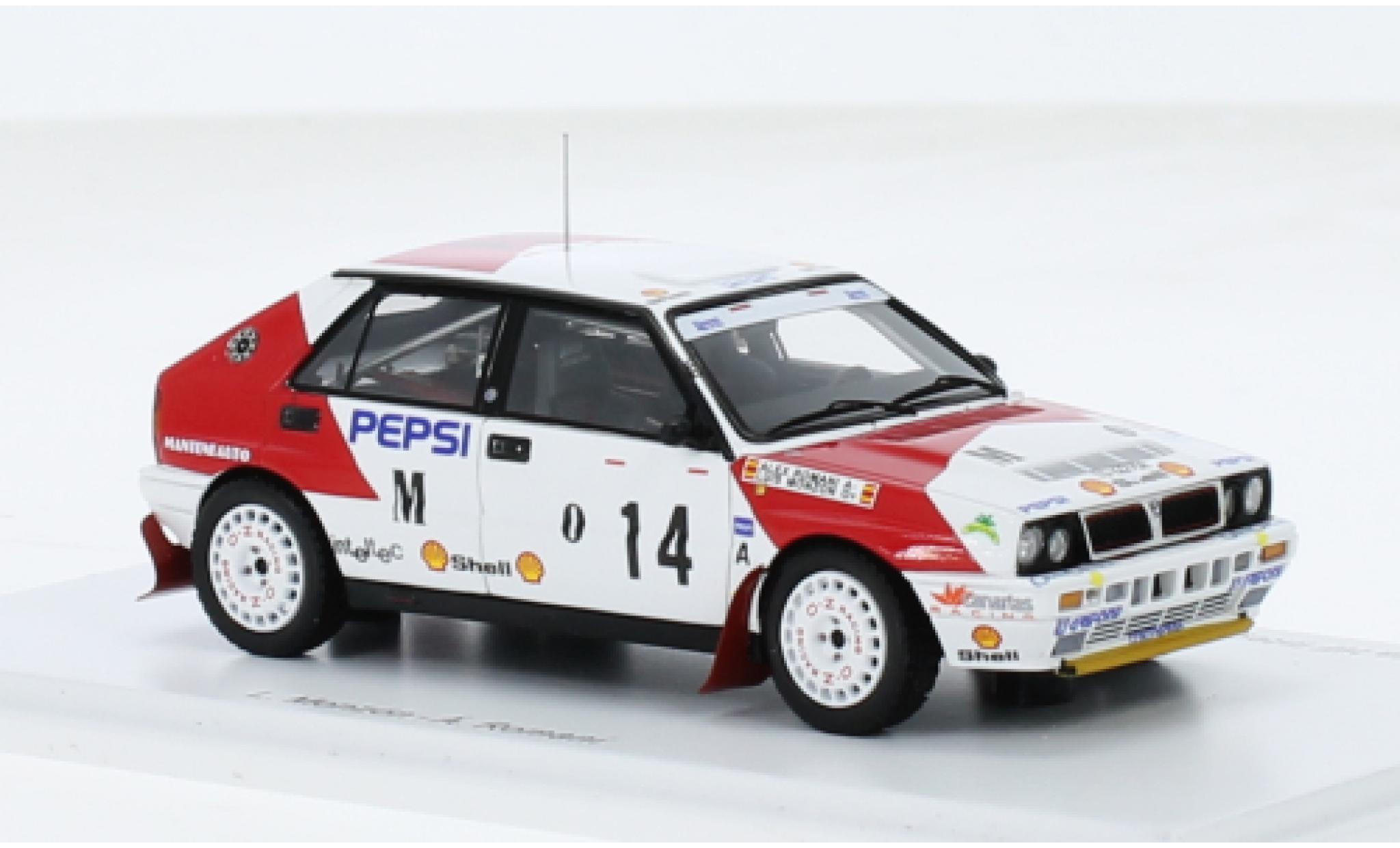 Lancia Delta 1/43 Spark HF Integrale 16V No.14 Rally Costa Brava 1991 1:43 modellino in miniatura
