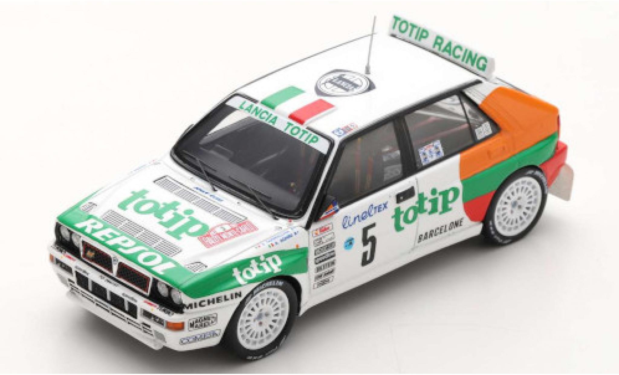 Lancia Delta 1/43 Spark HF Integrale EVO No.5 Jolly Club Totip Rallye WM Rallye Monte Carlo 1993 A.Aghini/S.Farnocchia modellino in miniatura