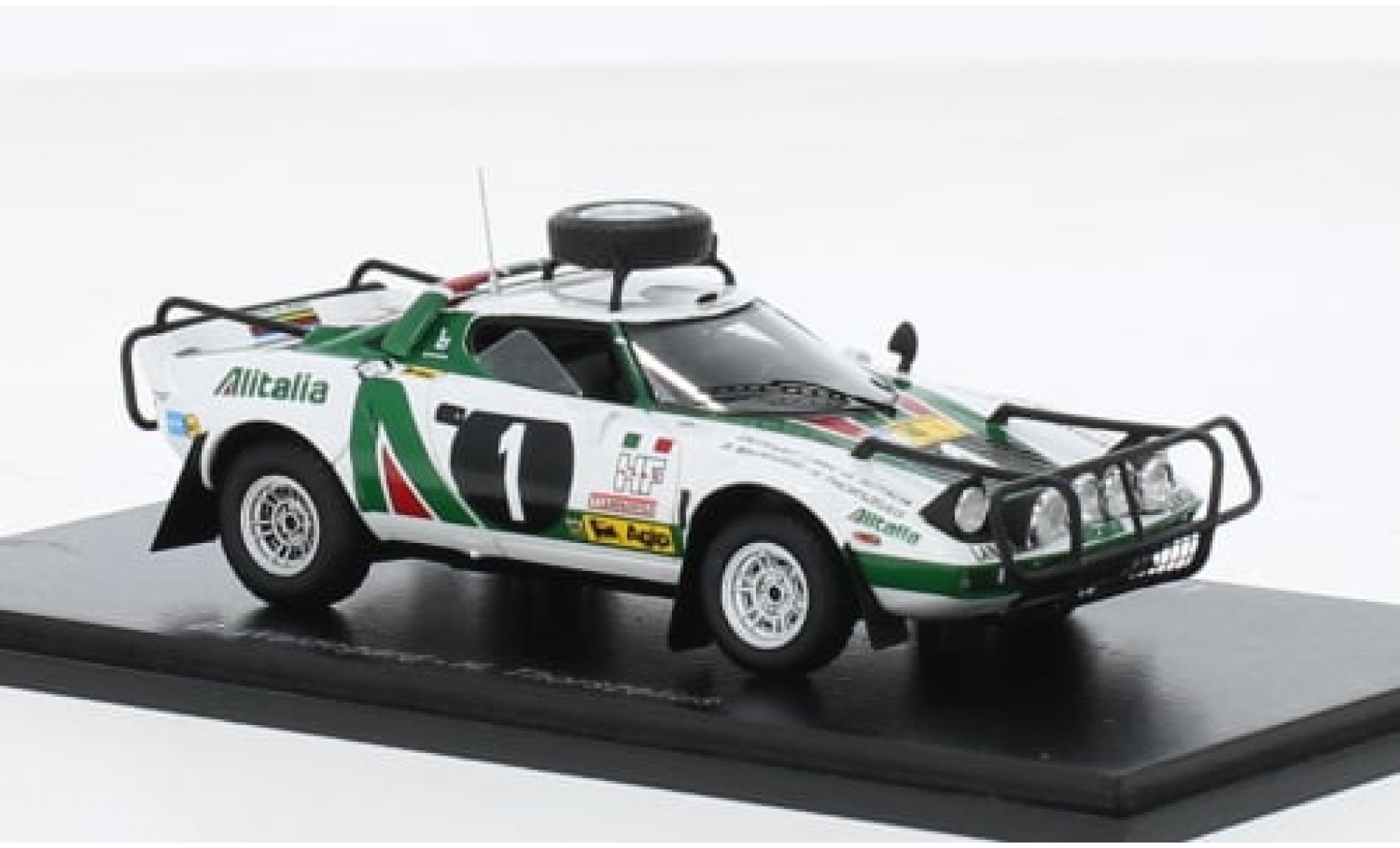 Lancia Stratos 1/43 Spark HF No.1 Alitalia Rallye WM Safari Rallye 1975 1:43 modellino in miniatura