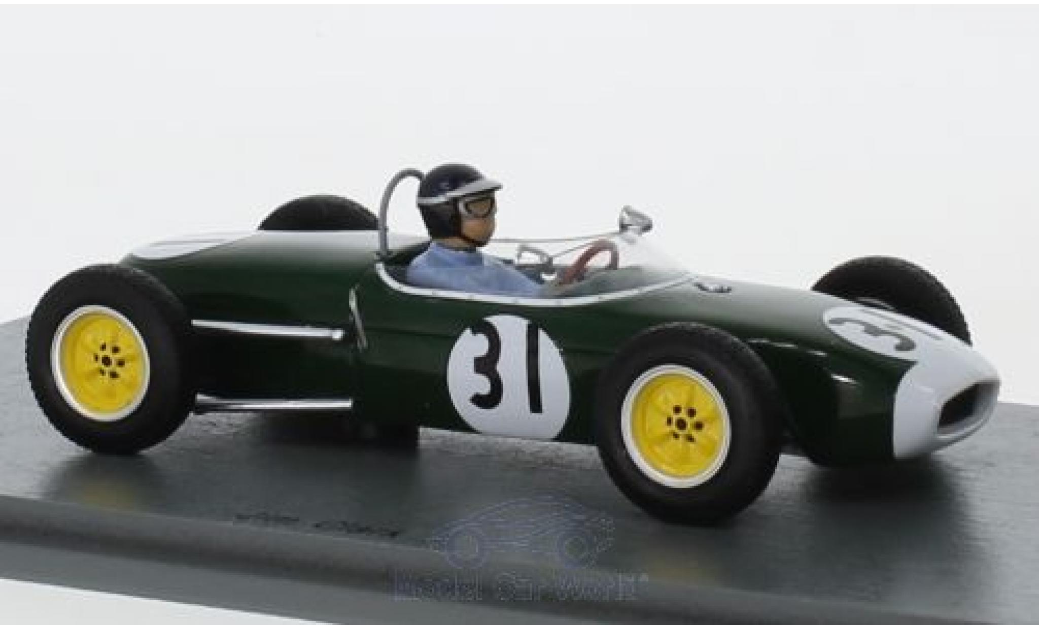 Lotus 18 1/43 Spark Formula Junior No.31 Oulton Park 1960 J.Clark modellino in miniatura