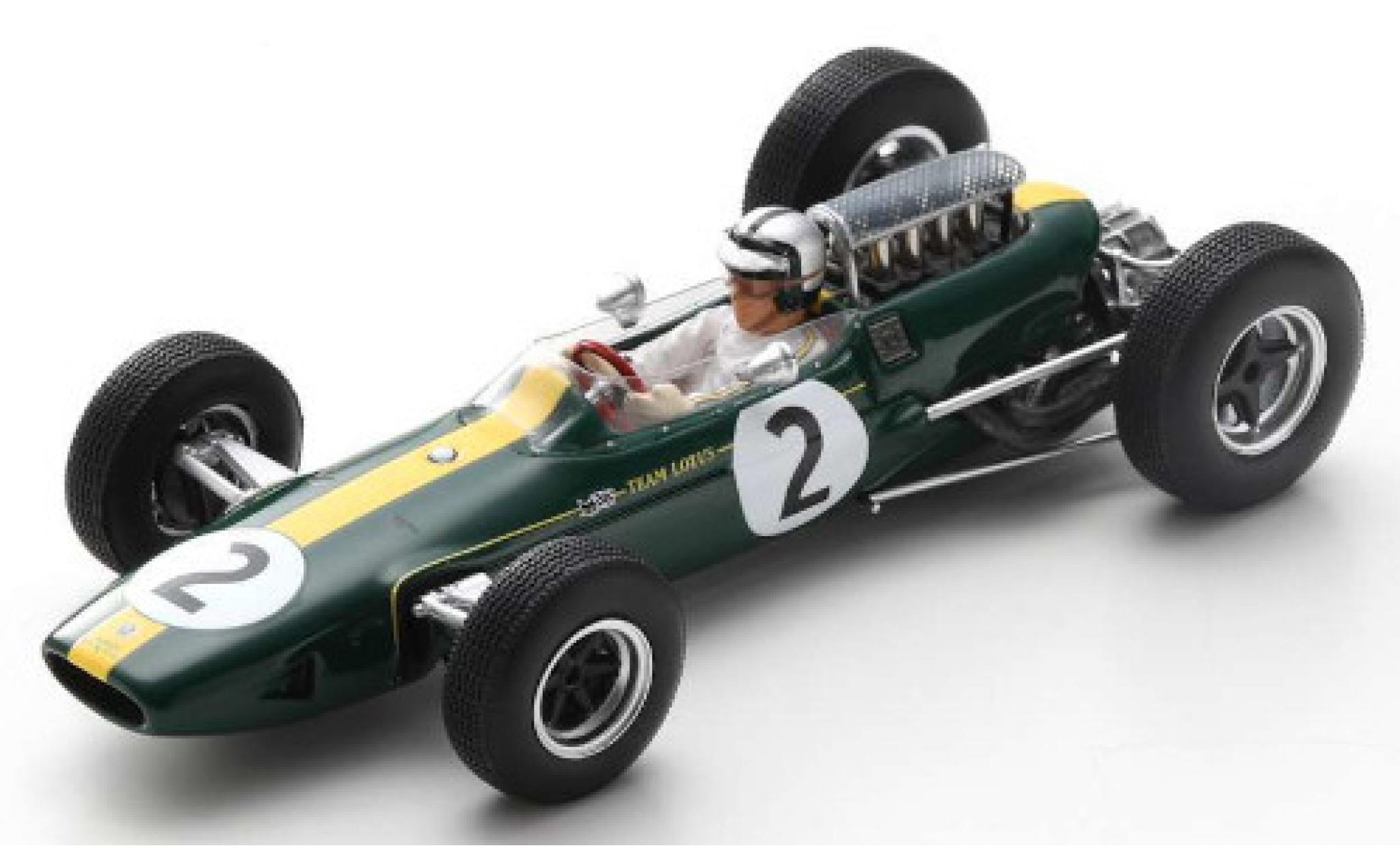 Lotus 33 1/43 Spark No.2 Team Formel 1 GP Frankreich 1966 P.Rodriguez modellino in miniatura