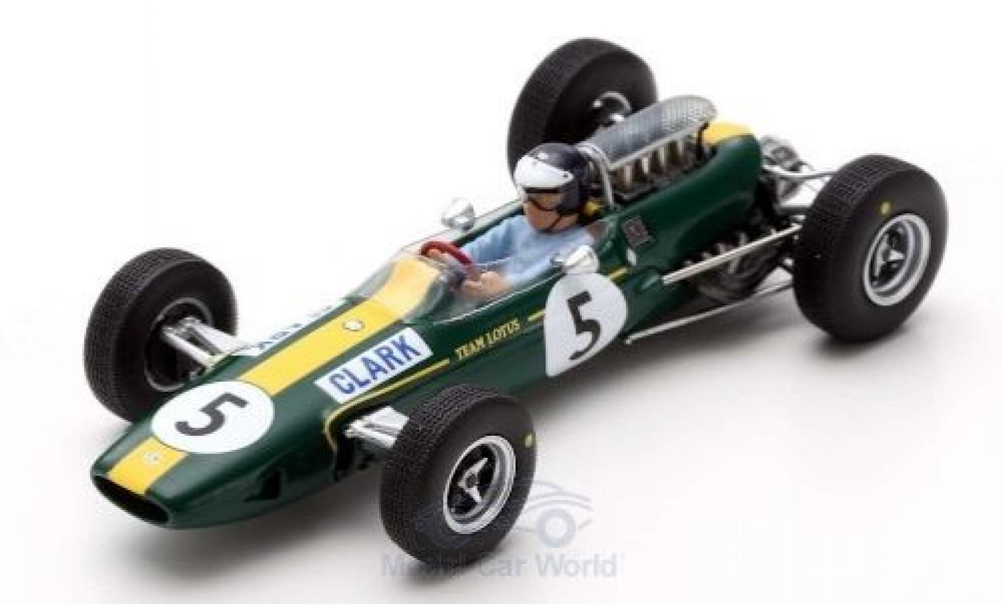 Lotus 33 1/43 Spark No.5 Formel 1 GP Großbritannien 1965 J.Clark modellino in miniatura