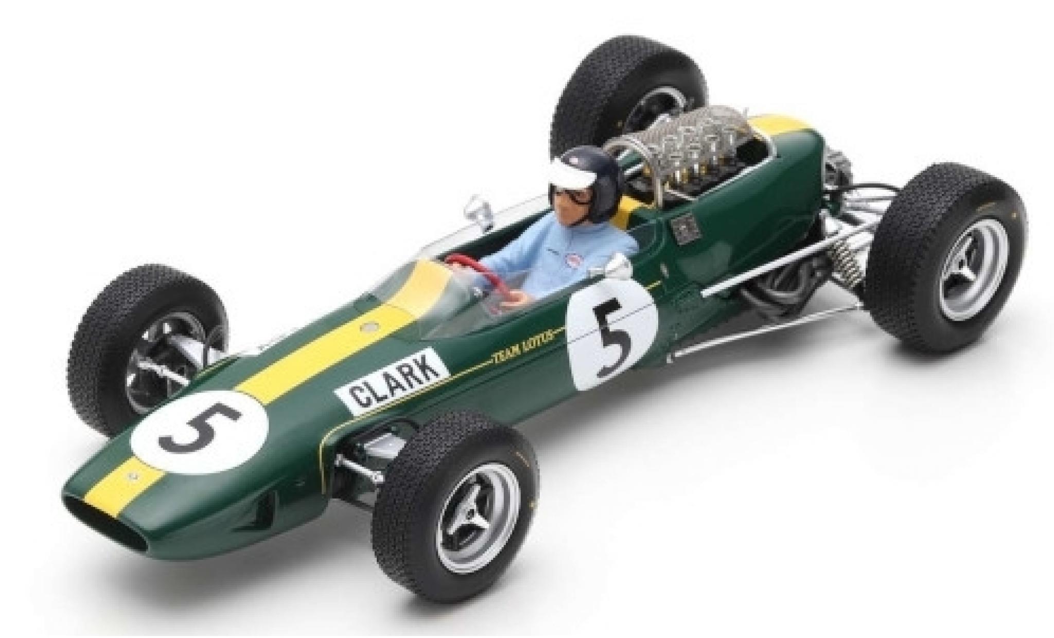 Lotus 33 1/18 Spark No.5 Team GP Großbritannien 1965 J.Clark modellino in miniatura