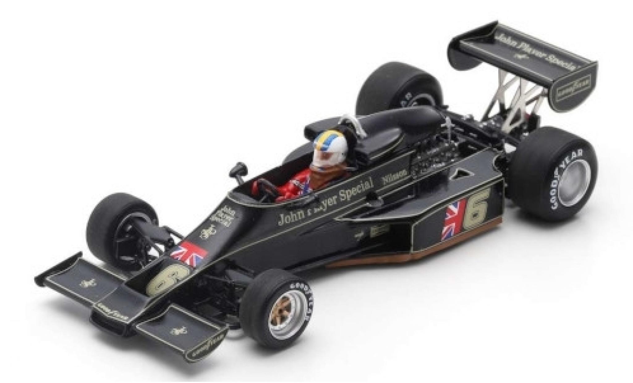 Lotus 77 1/43 Spark No.6 John Player Team John Player Special Formel 1 GP Österreich 1976 G.Nilsson modellino in miniatura