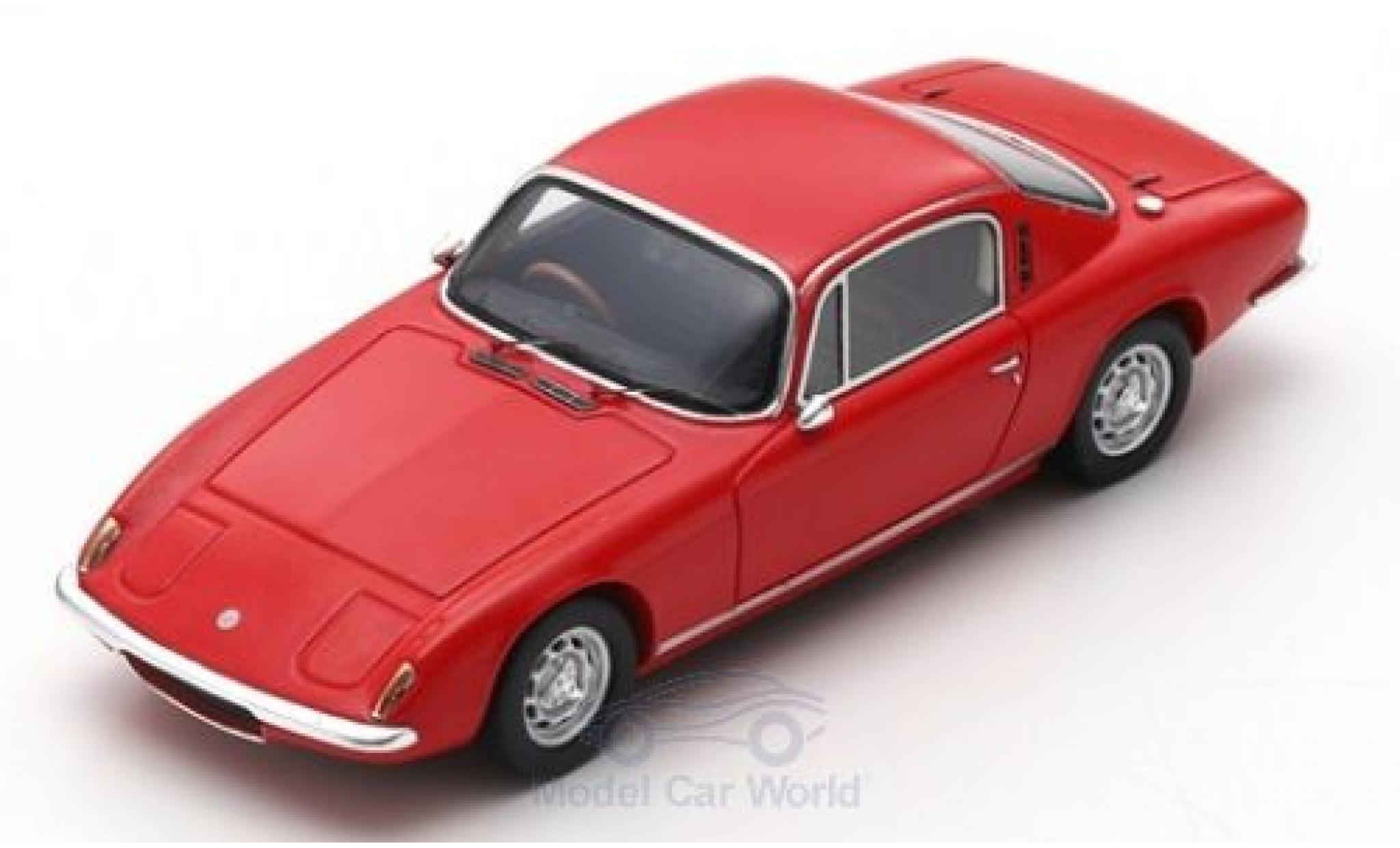 Lotus Elan 1/43 Spark +2 rosso RHD 1967 modellino in miniatura