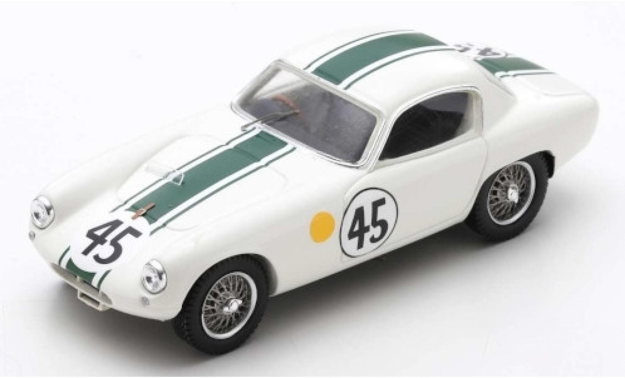 Lotus Elite 1/43 Spark MK XIV RHD No.45 24h Le Mans 1962 C.Hunt/J.Wyllie modellino in miniatura