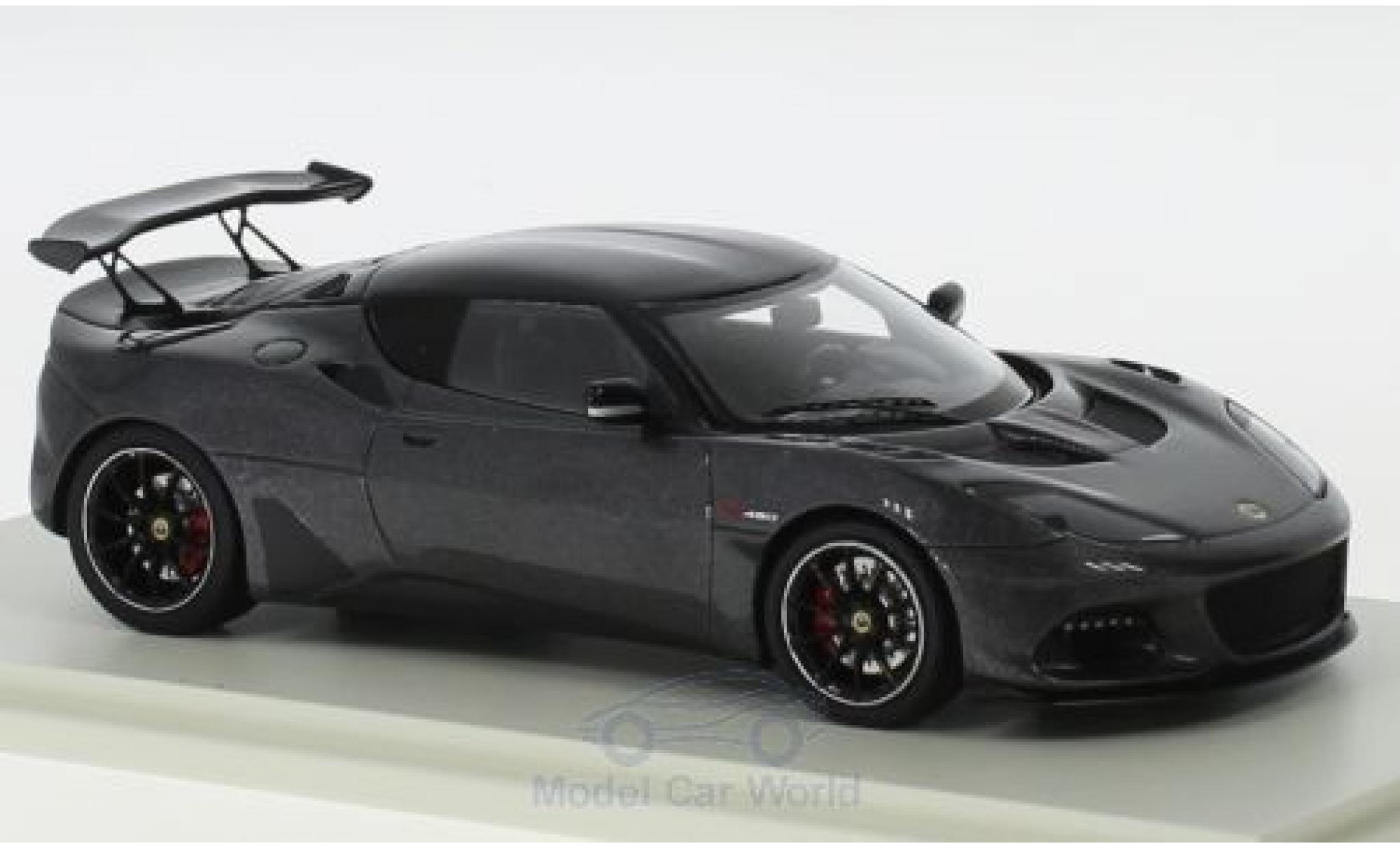 Lotus Evora 1/43 Spark GT430 metallico grigio 2017 modellino in miniatura