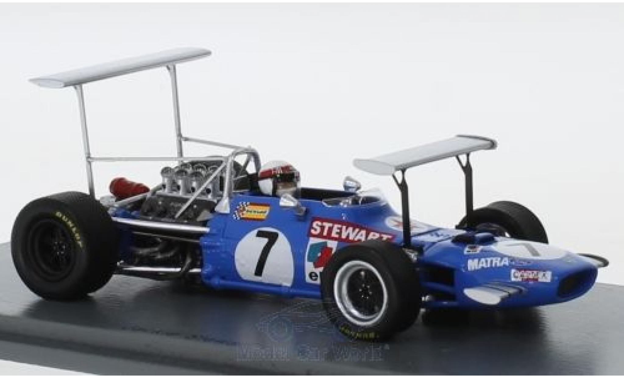 Matra MS1 1/43 Spark 0 No.7 Formel 1 GP South Afrika 1969 J.Stewart modellino in miniatura