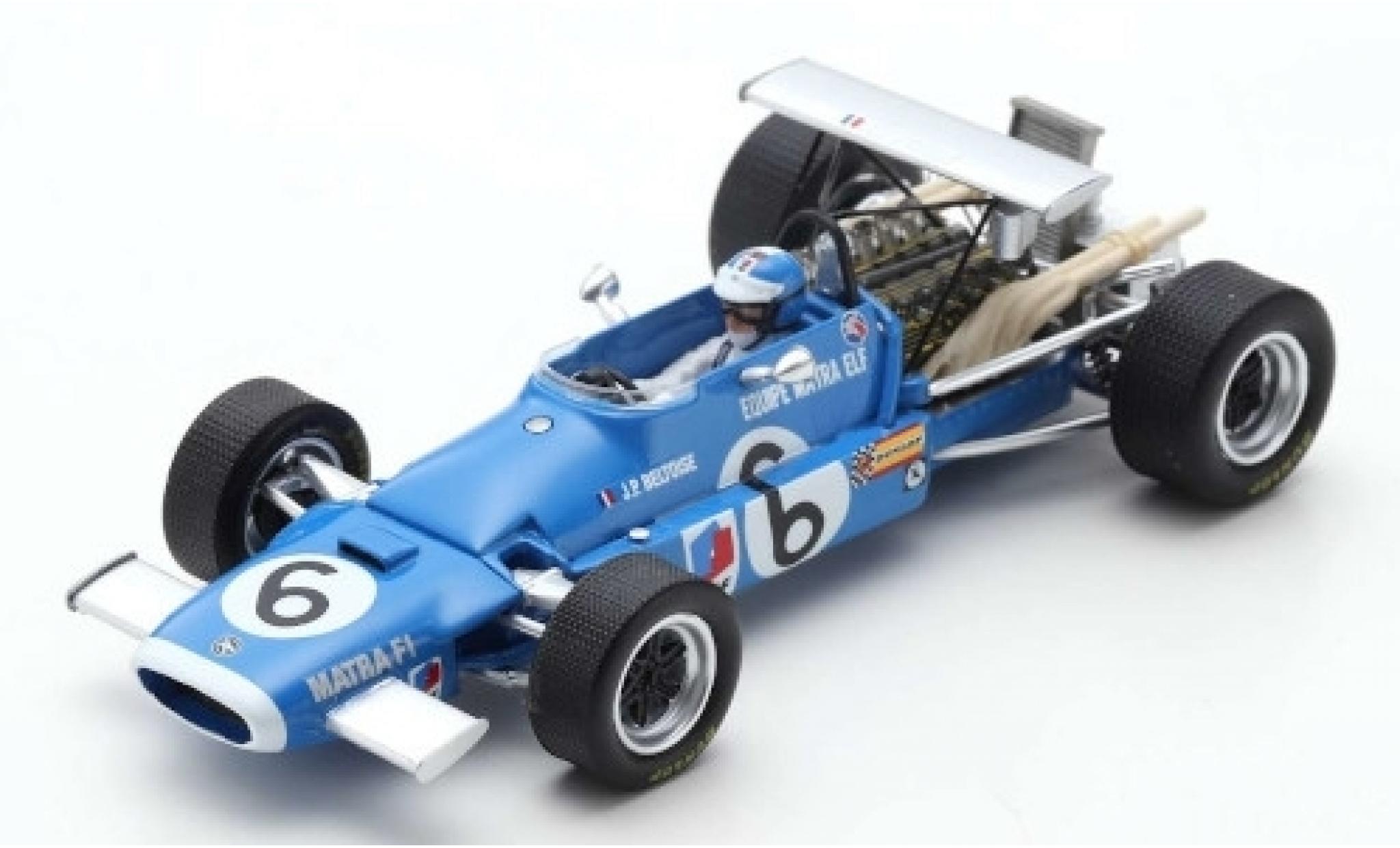 Matra MS1 1/43 Spark 1 No.6 Equipe Elf Formel 1 GP Italien 1968 J-P.Beltoise modellino in miniatura