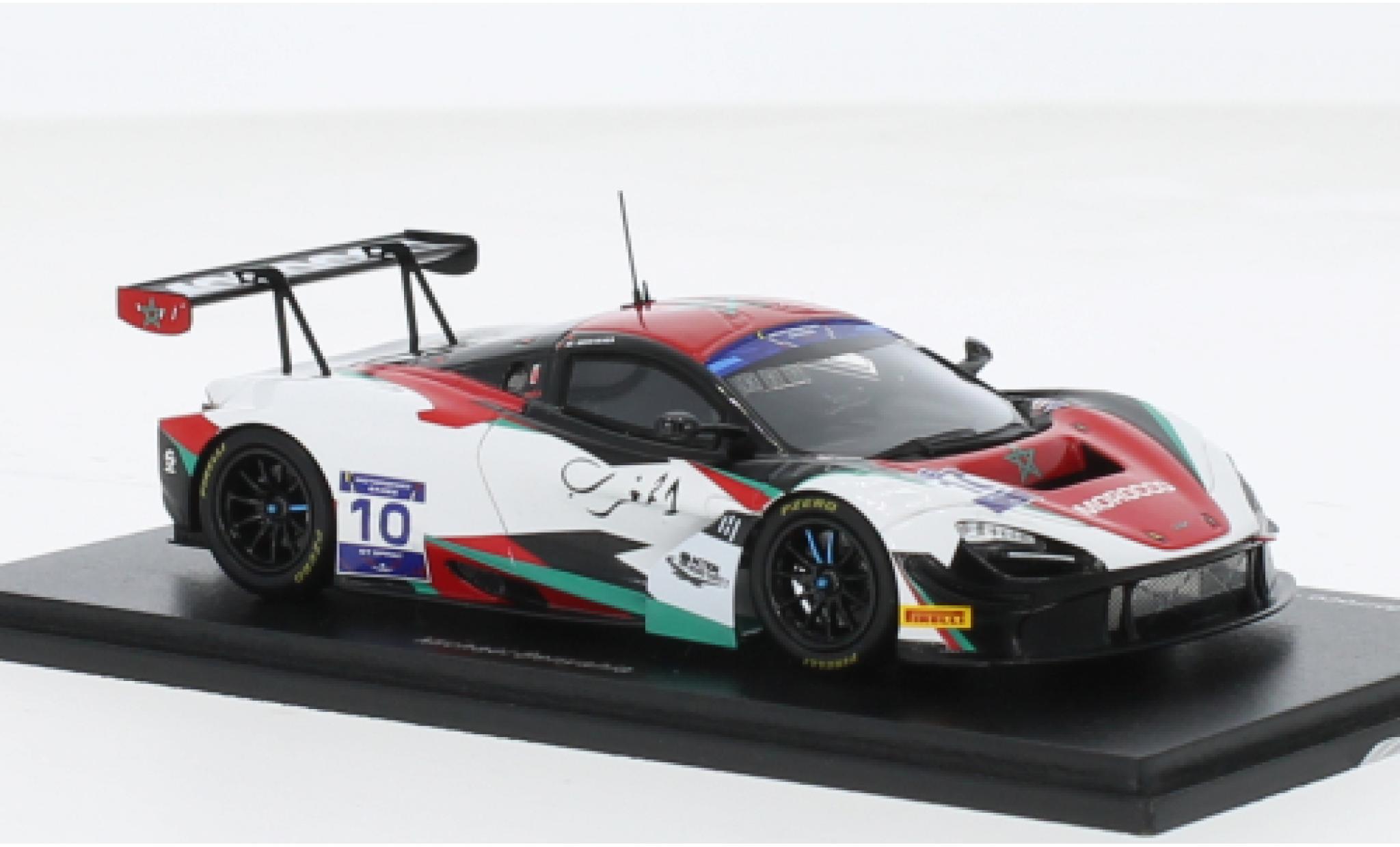 McLaren 720 1/43 Spark S GT3 No.10 Team Morocco FIA Motorsport Games GT Sprint Cup Paul Ricard 2022 1:43 modellino in miniatura