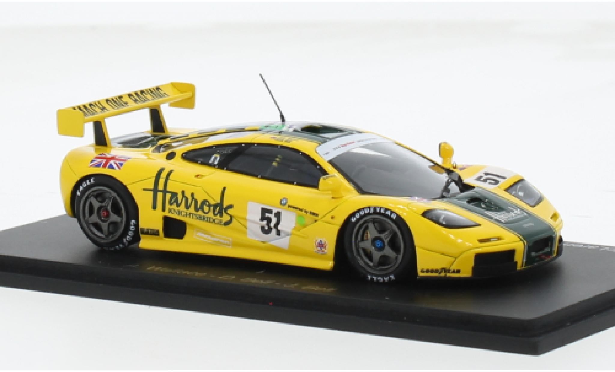McLaren F1 1/43 Spark GTR No.51 Mach One Racing 24h Le Mans 1995 1:43 modellino in miniatura