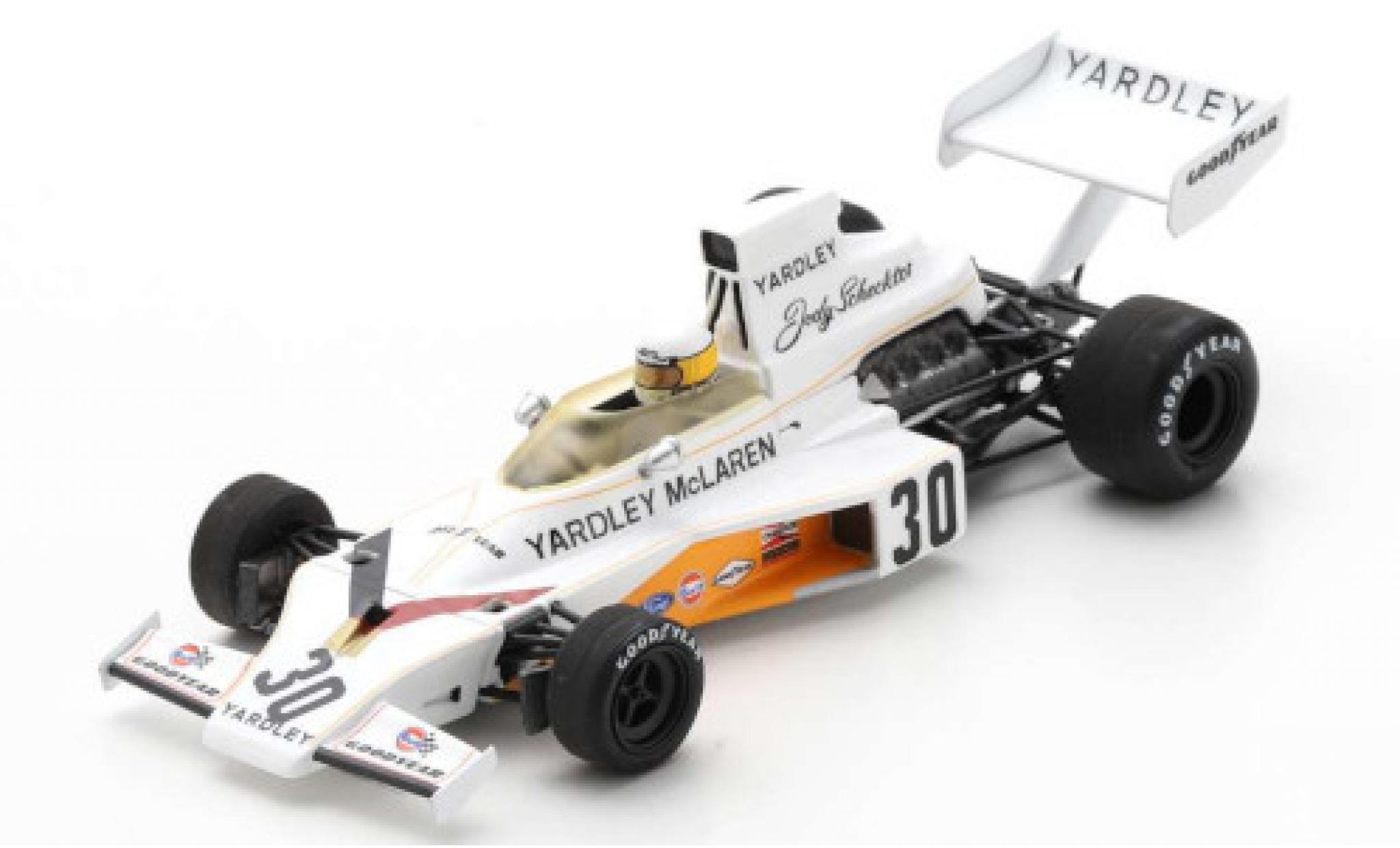 McLaren M23 1/43 Spark Ford No.30 Yardley Team Formel 1 GP Großbritannien 1973 J.Scheckter modellino in miniatura