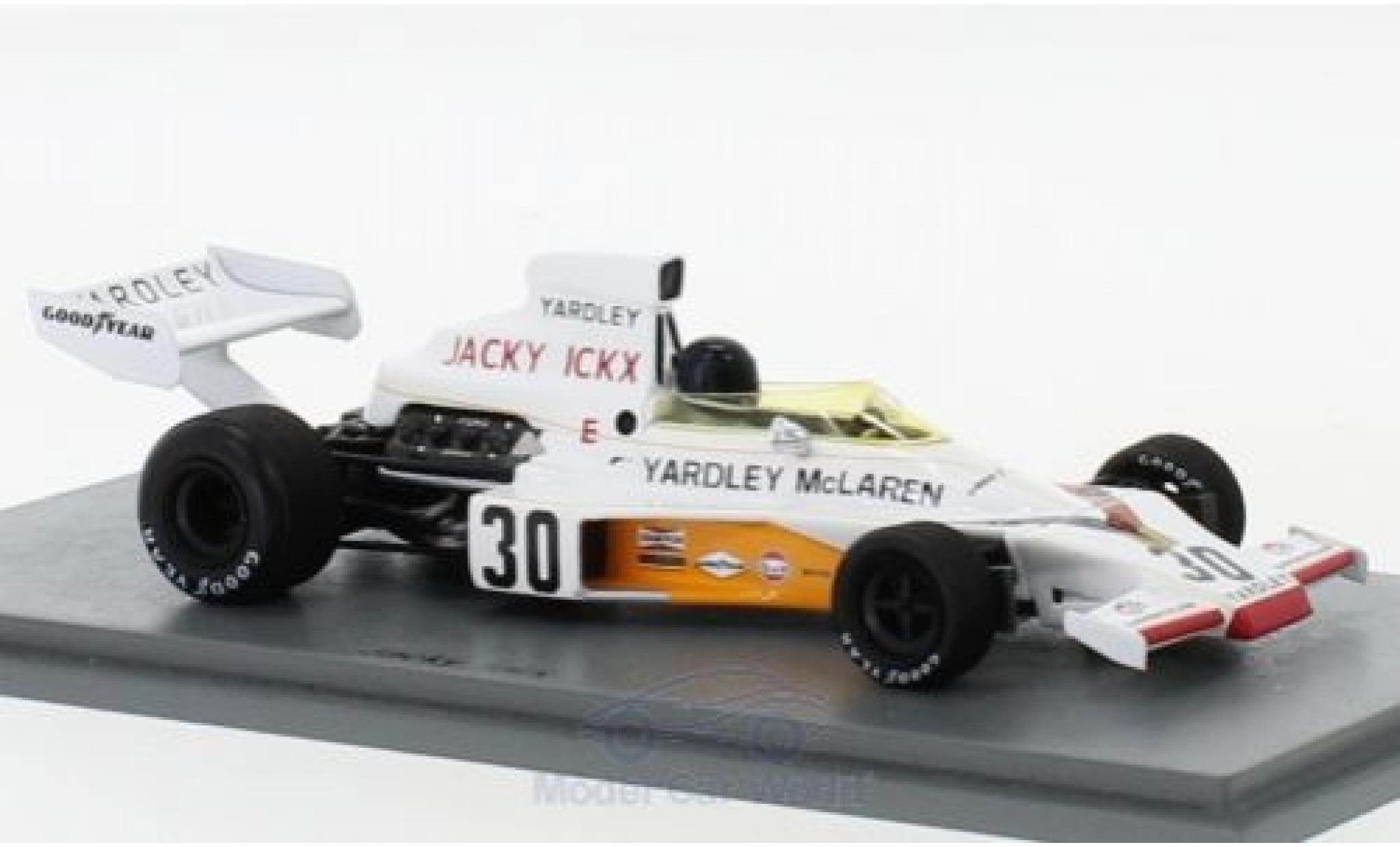 McLaren M23 1/43 Spark No.30 GP Deutschland 1973 J.Ickx modellino in miniatura