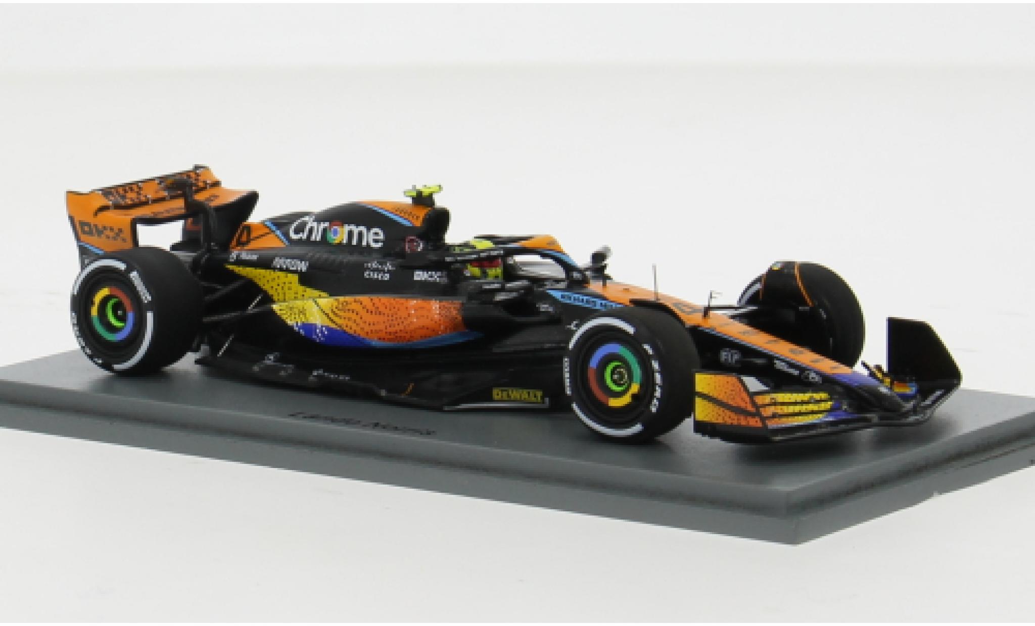 McLaren F1 1/43 Spark MCL60 No.4 Team Formel 1 GP Abu Dhabi 2023 1:43 modellino in miniatura